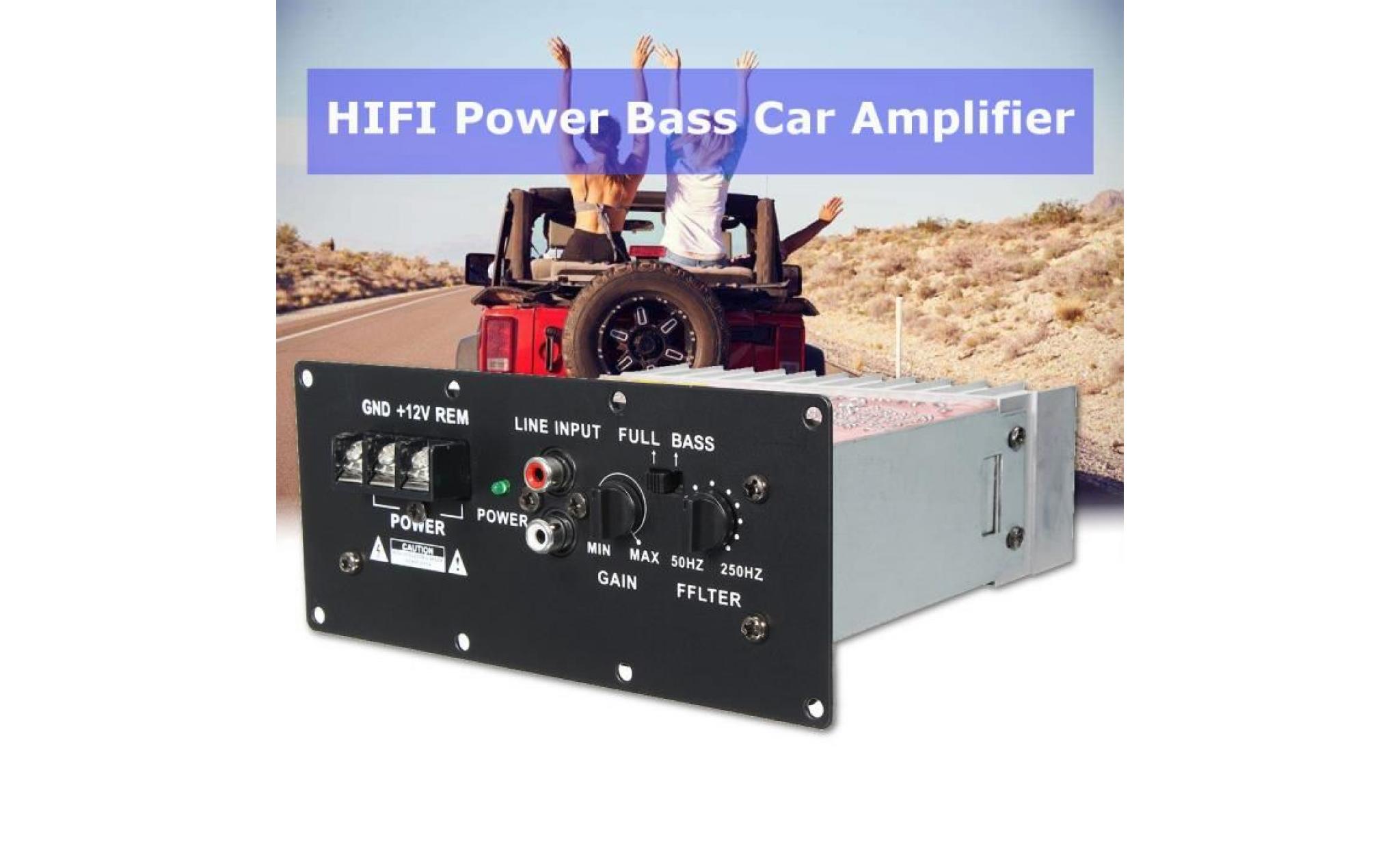 accessoire  100w 12v amplificateur de puissance basse de voiture hi fi puissant subwoofers 6 12inch digital amp mini conseil