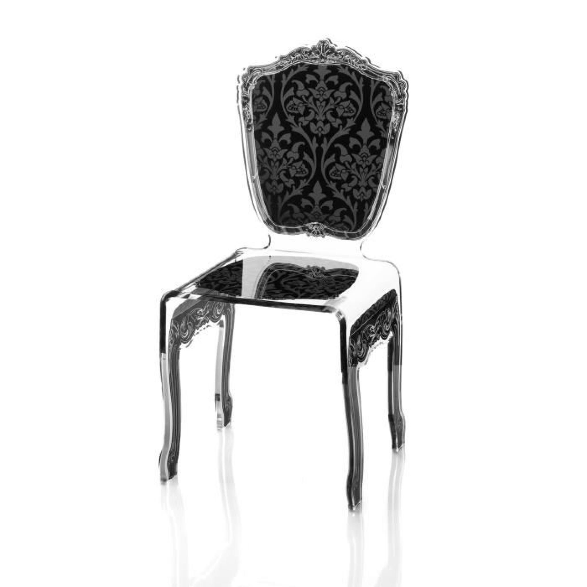Acrila - Chaise Baroque - Noir