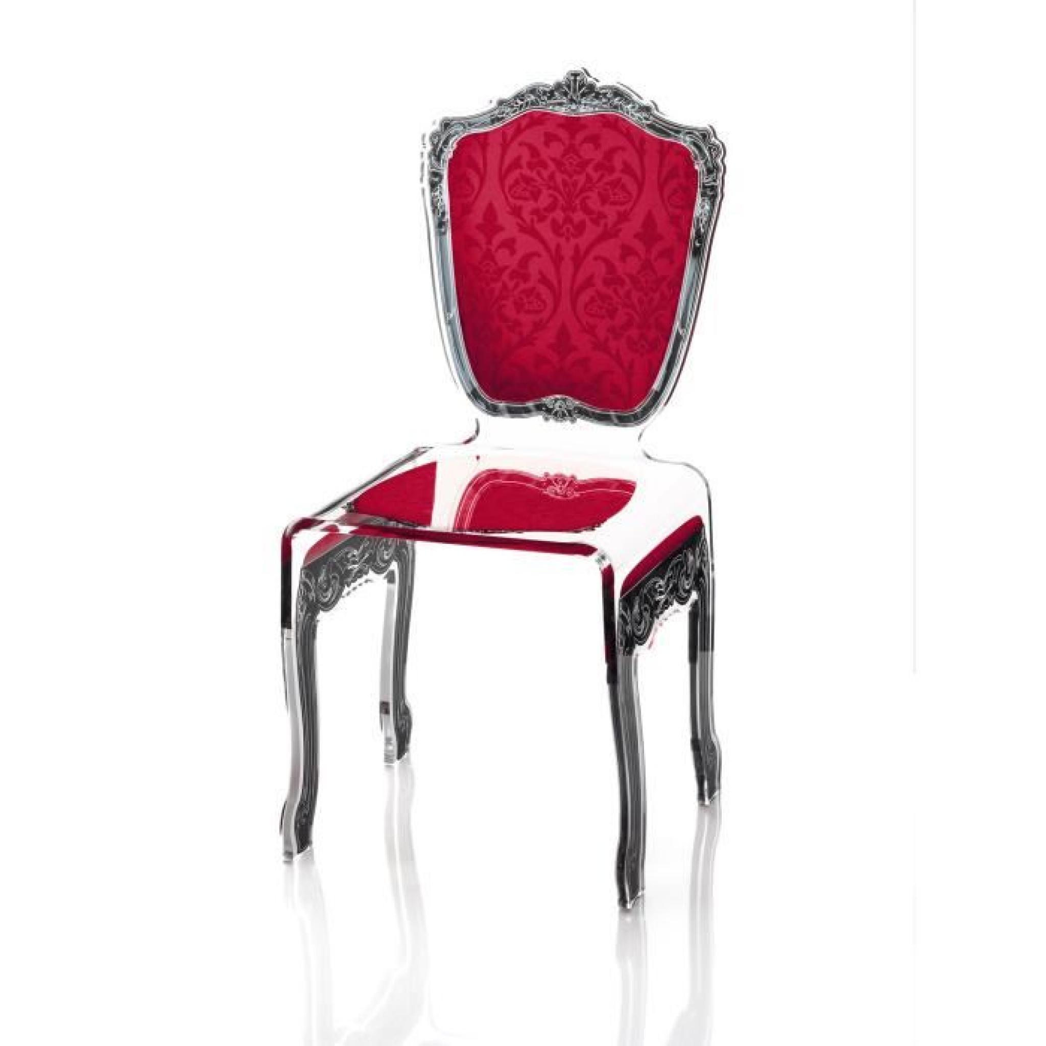 Acrila - Chaise Baroque - Rouge
