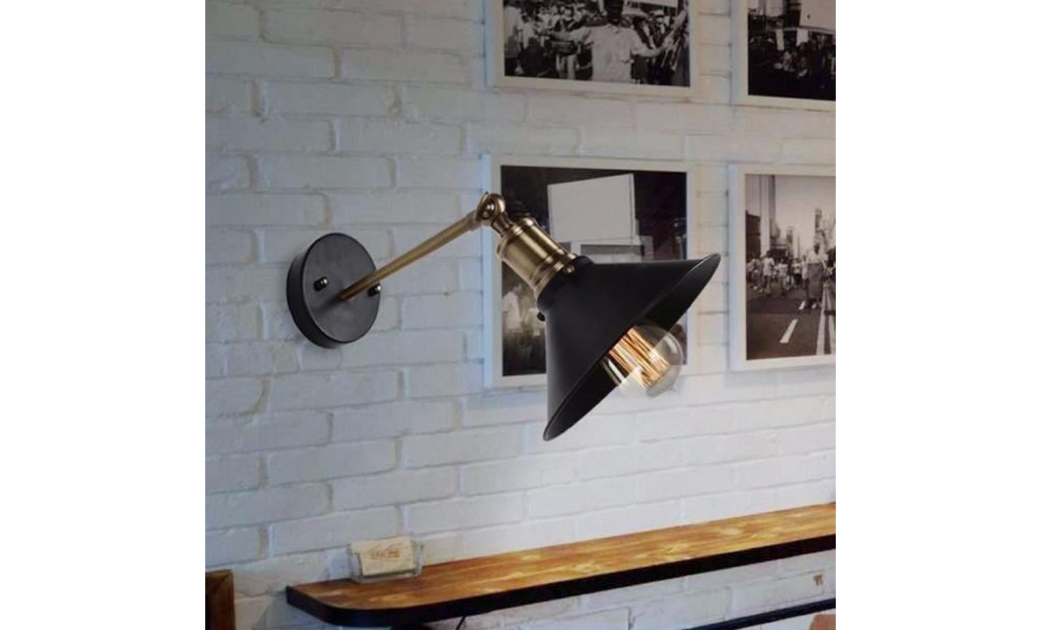 aihontai® diamètre lampe vintage loft mur luminaires rétro applique murale edison e27 21 cm (ampoule ne sont pas compris) id341