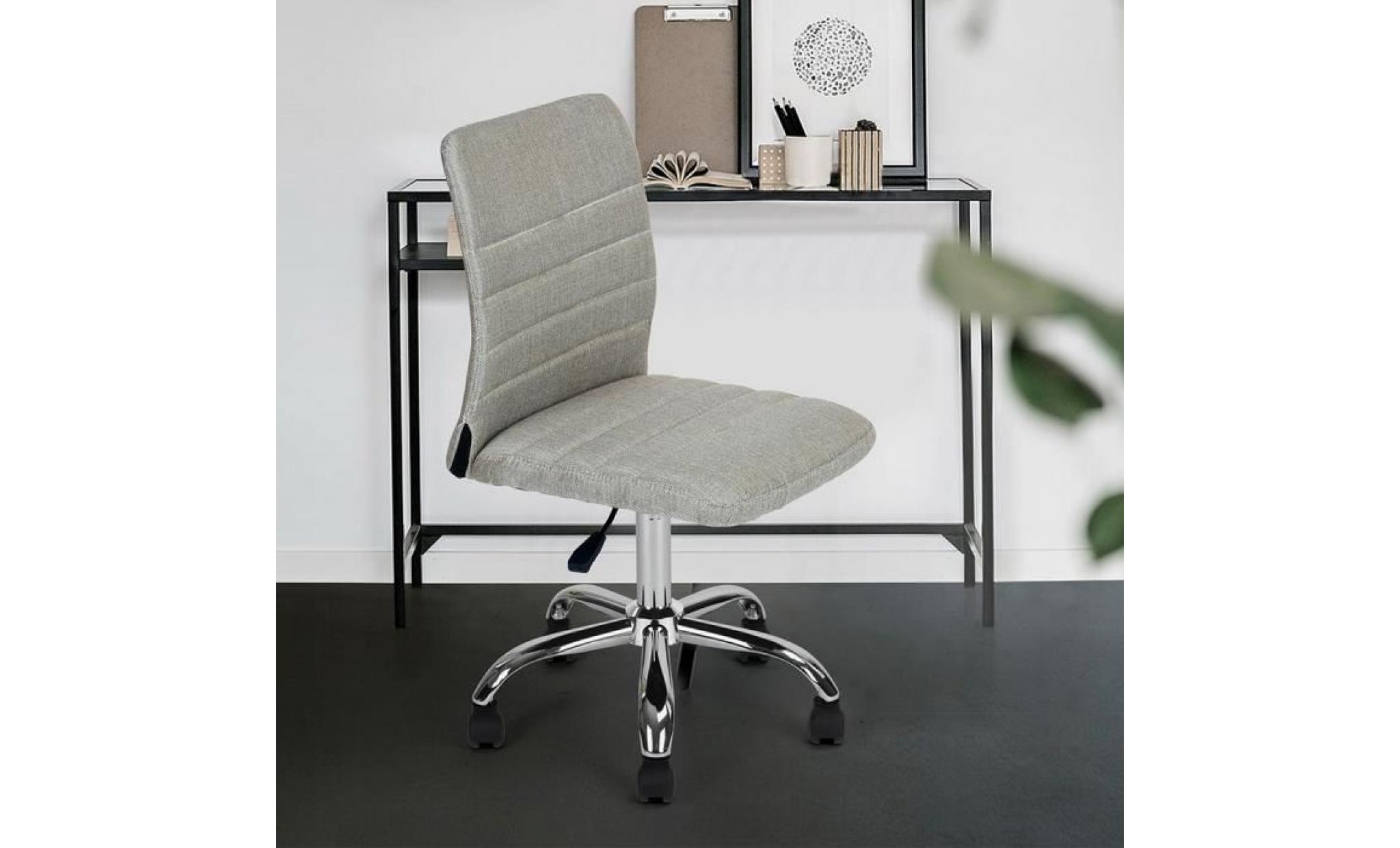 aingoo®  chaise de bureau hauteur régable   gris