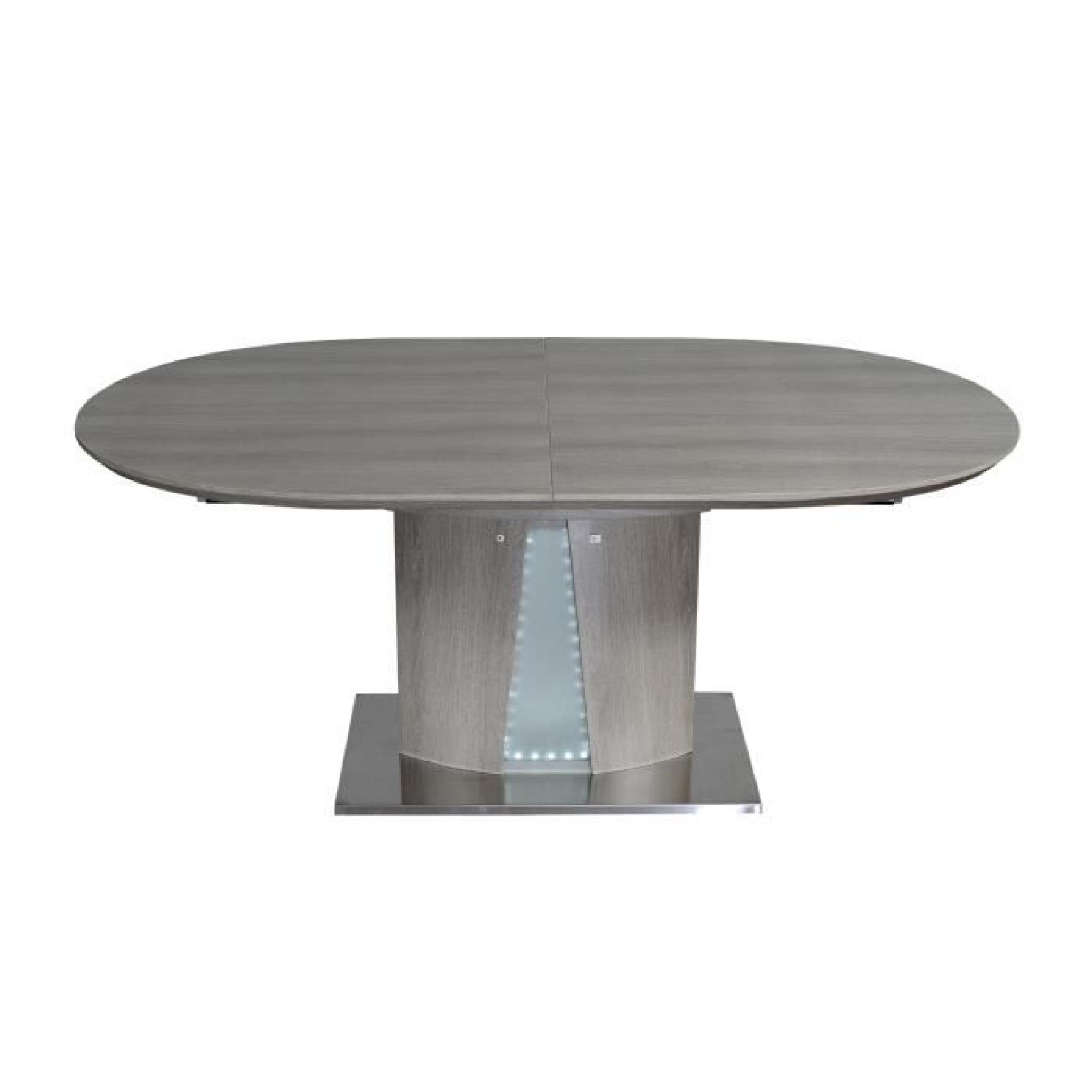 ALCOVA Table ext. chêne gris 180/220 cm pas cher