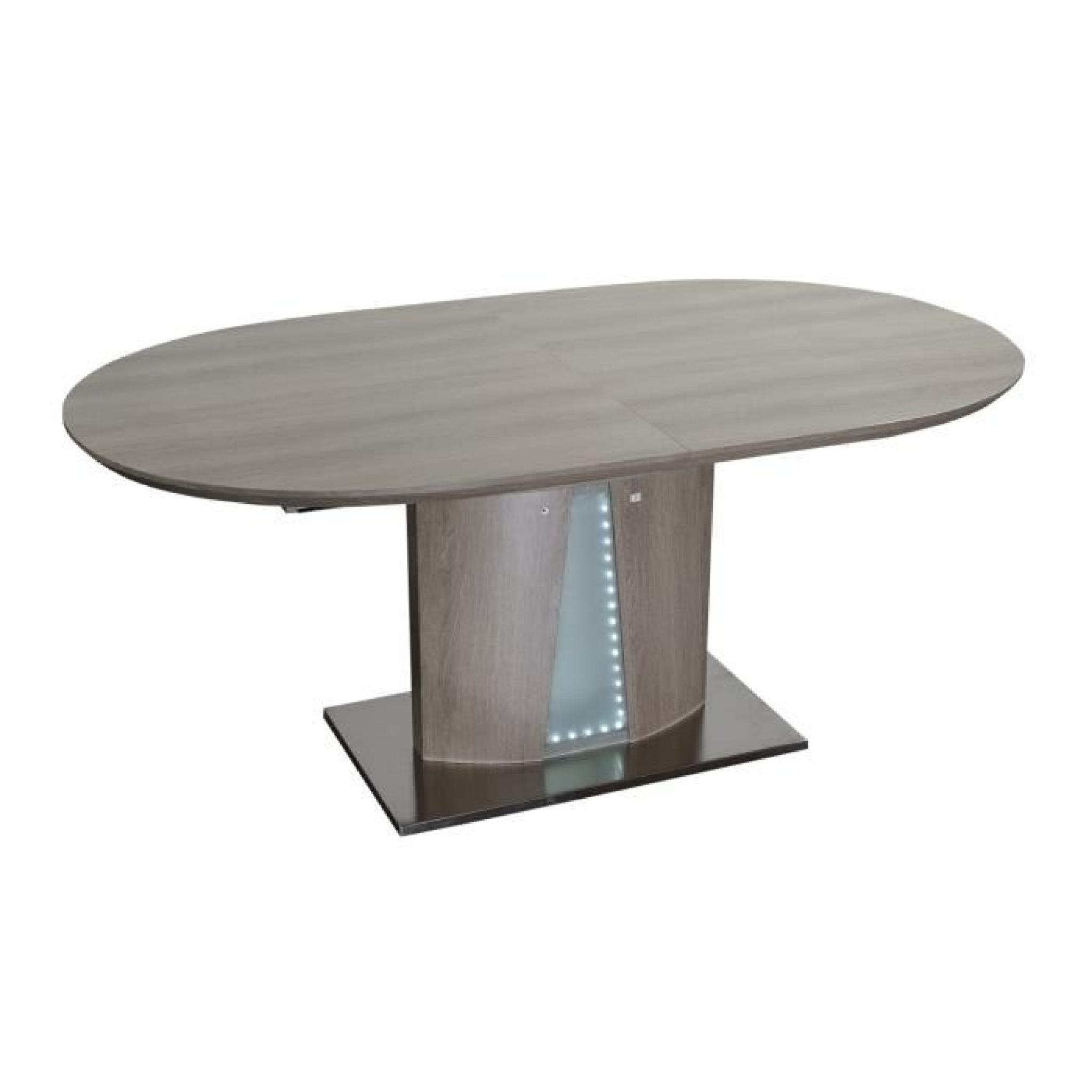 ALCOVA Table ext. chêne gris 180/220 cm pas cher