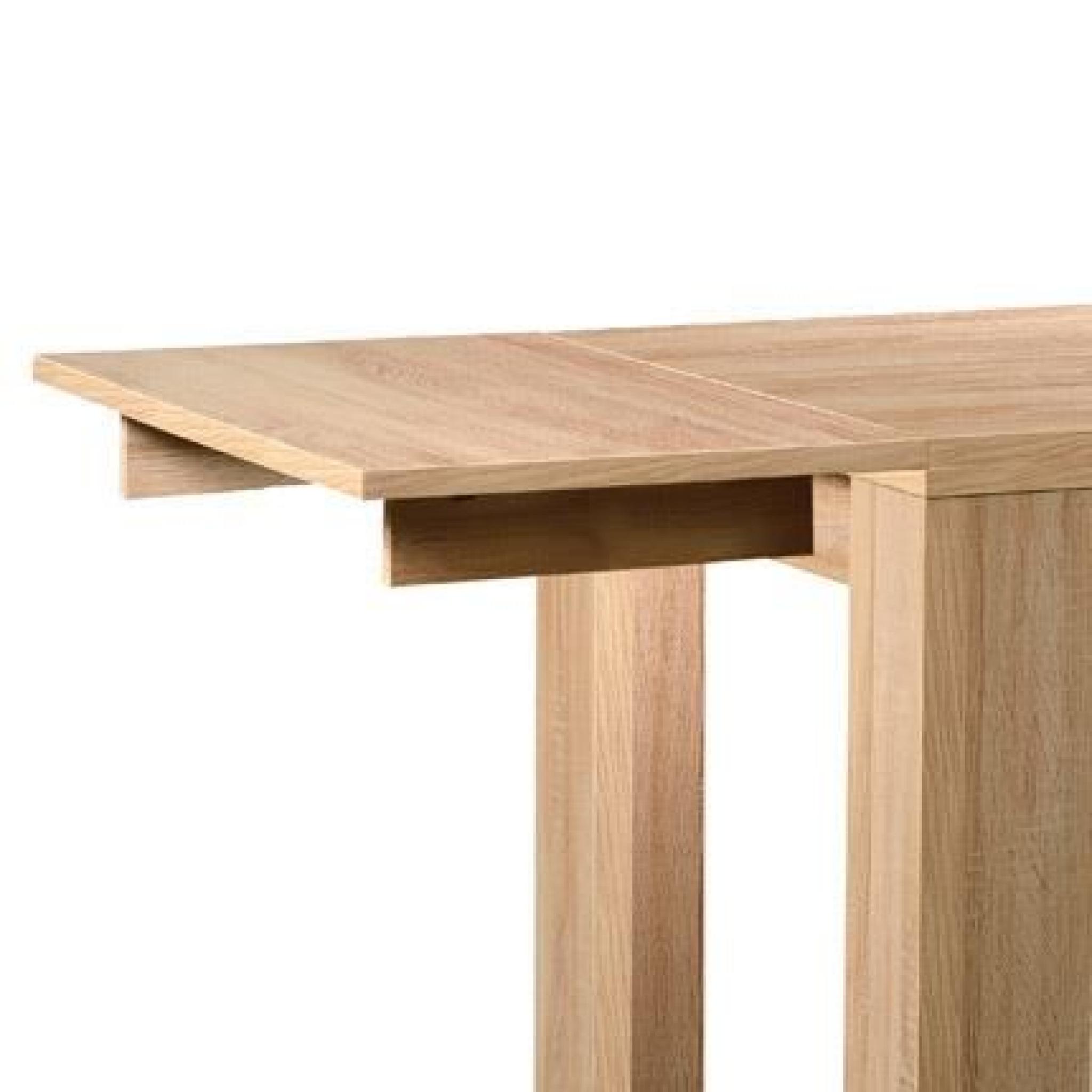 Allonge 50x95cm pout table Osiris 230x95cm coloris chêne clair