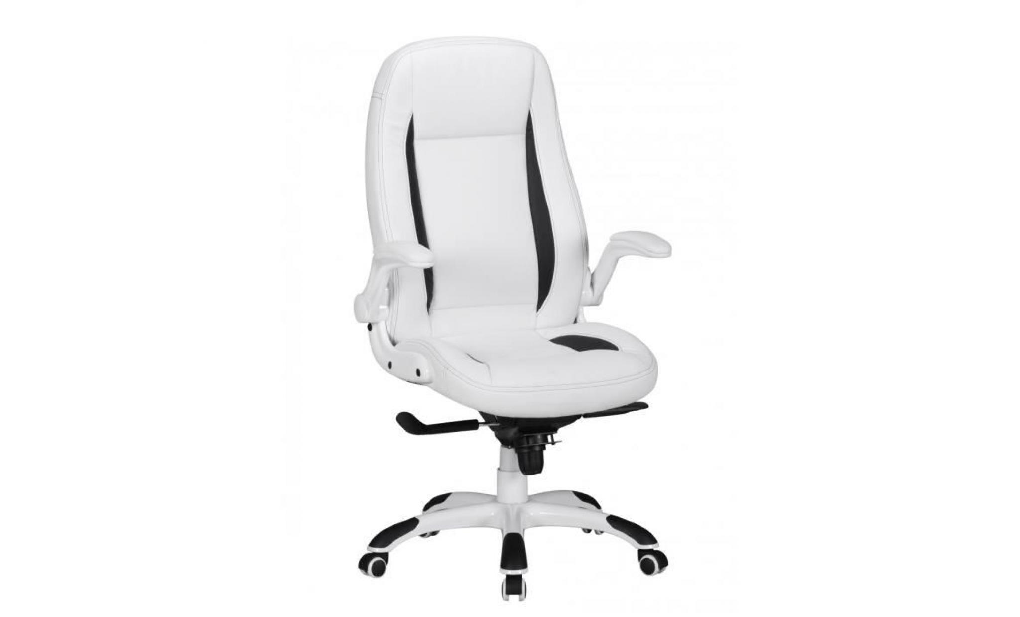 amstyle chaise de bureau belgrade rembourrage cuir artificiel chaise de bureau noir course 110 kg exécutif hauteur de la chaise