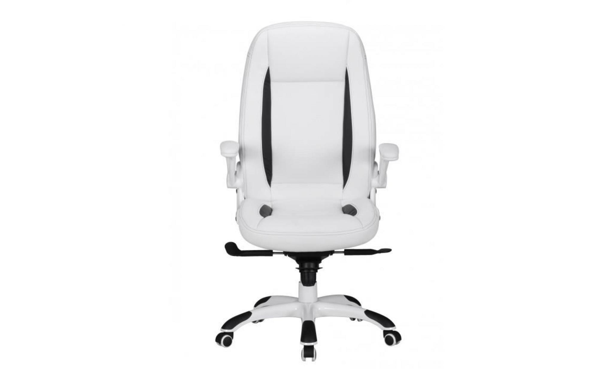 amstyle chaise de bureau belgrade rembourrage cuir artificiel chaise de bureau noir course 110 kg exécutif hauteur de la chaise pas cher