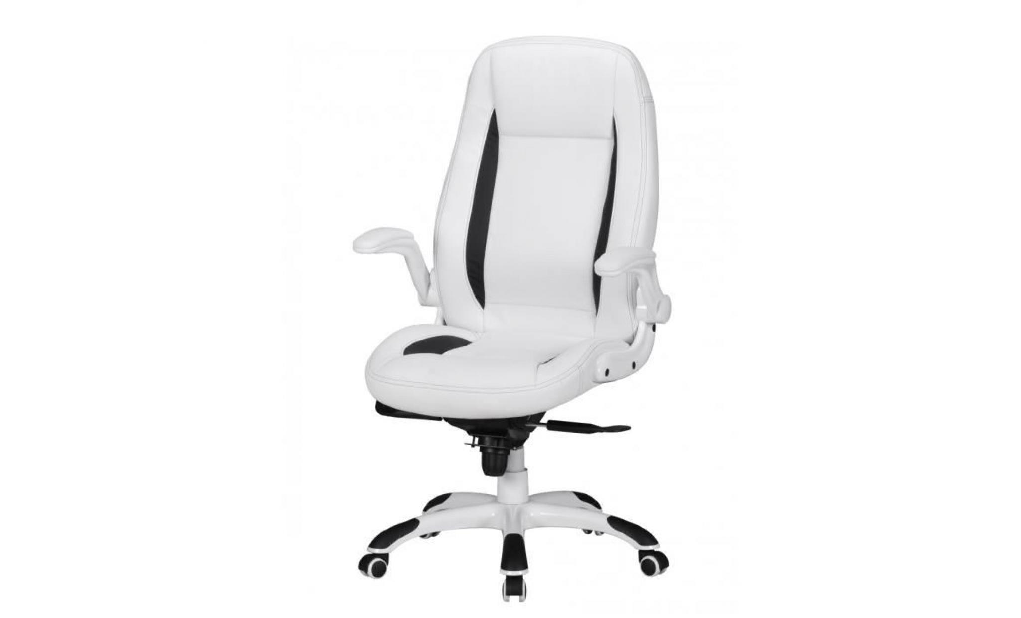 amstyle chaise de bureau belgrade rembourrage cuir artificiel chaise de bureau noir course 110 kg exécutif hauteur de la chaise pas cher