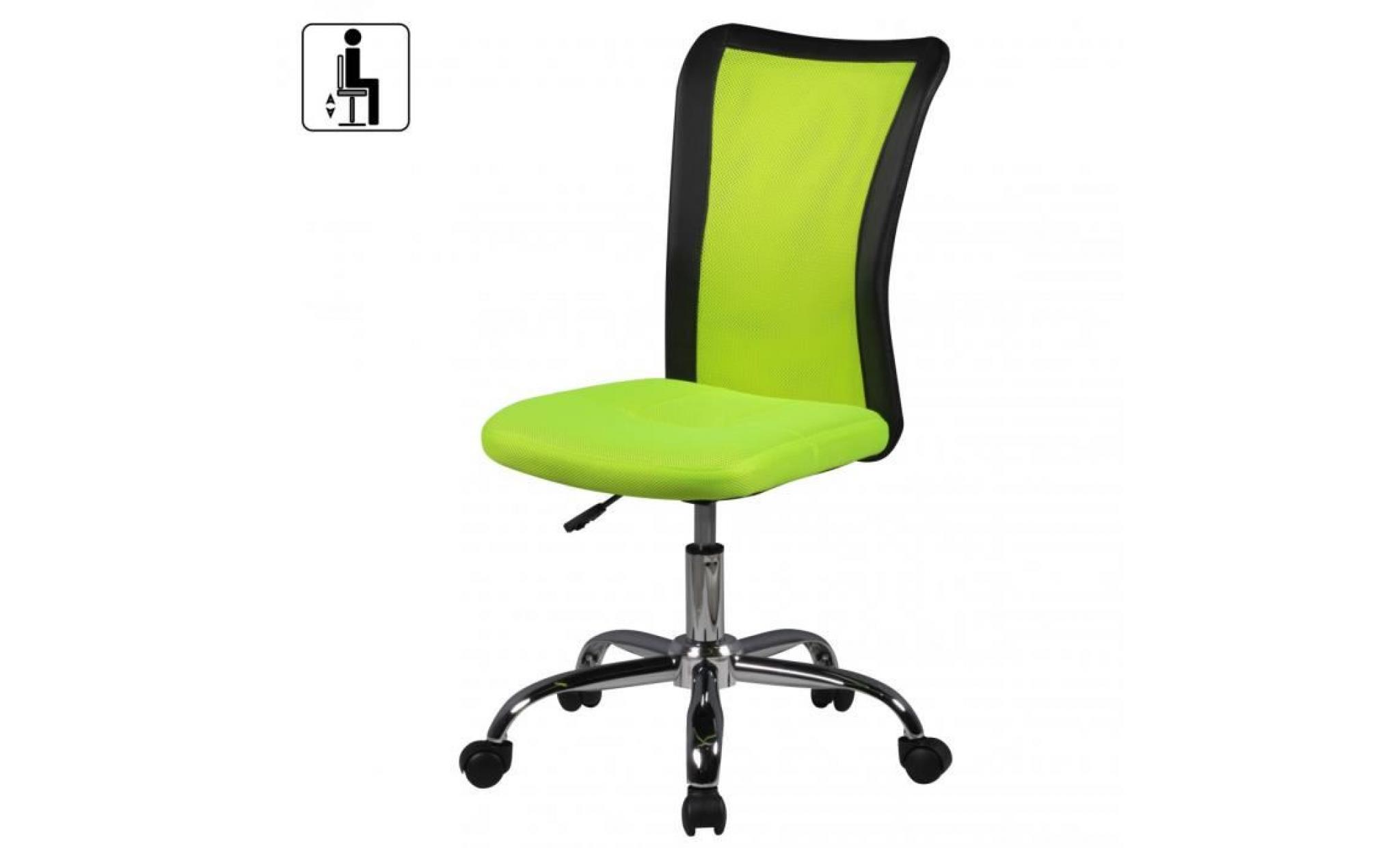 amstyle chaise de bureau enfants lukas vert pour les enfants de 6 avec dossier et roulettes de sol souples chaise jeunesse pas cher