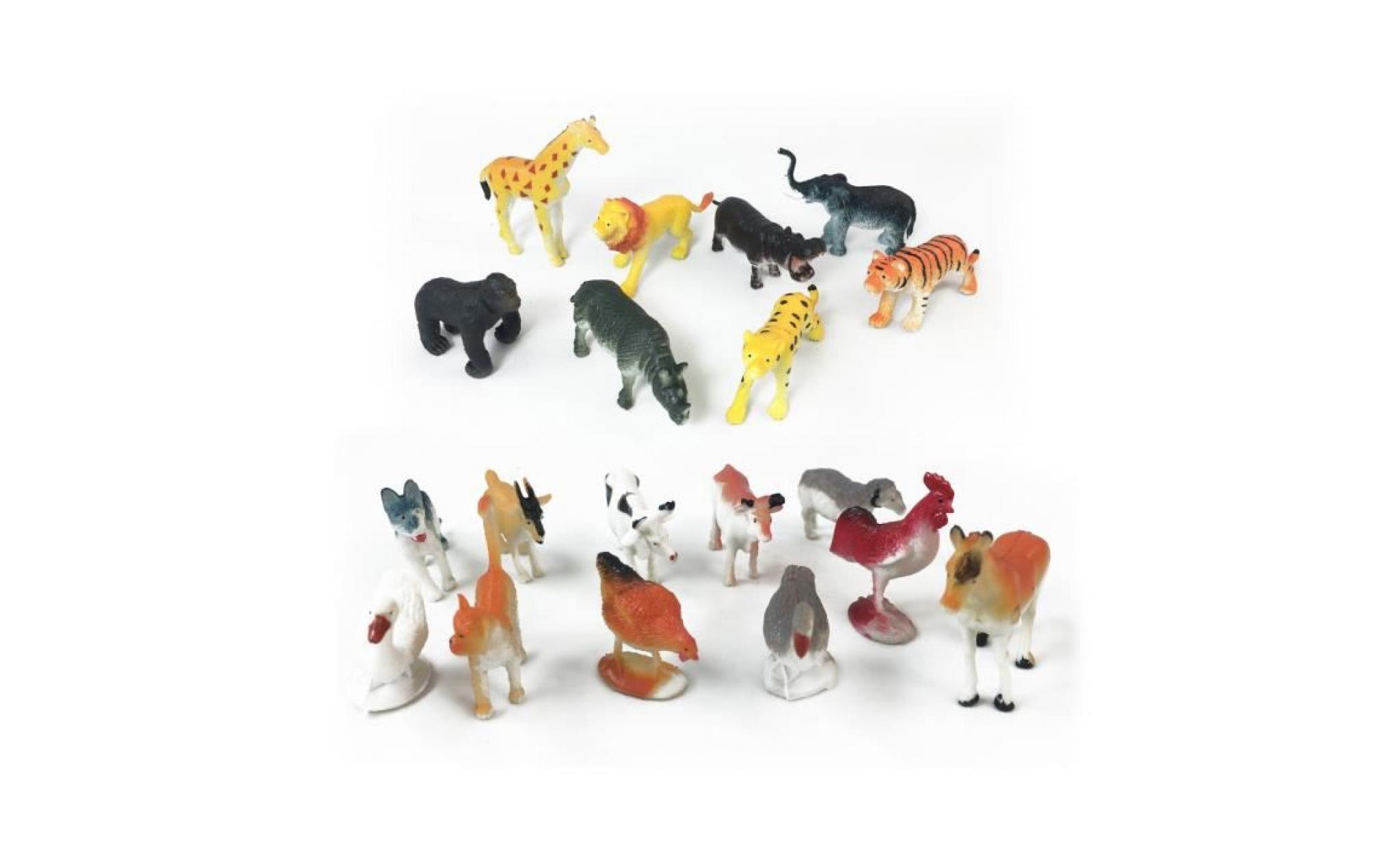 animal world playset  figure animale jouet (styles peuvent varier assorted )   dr40j pas cher