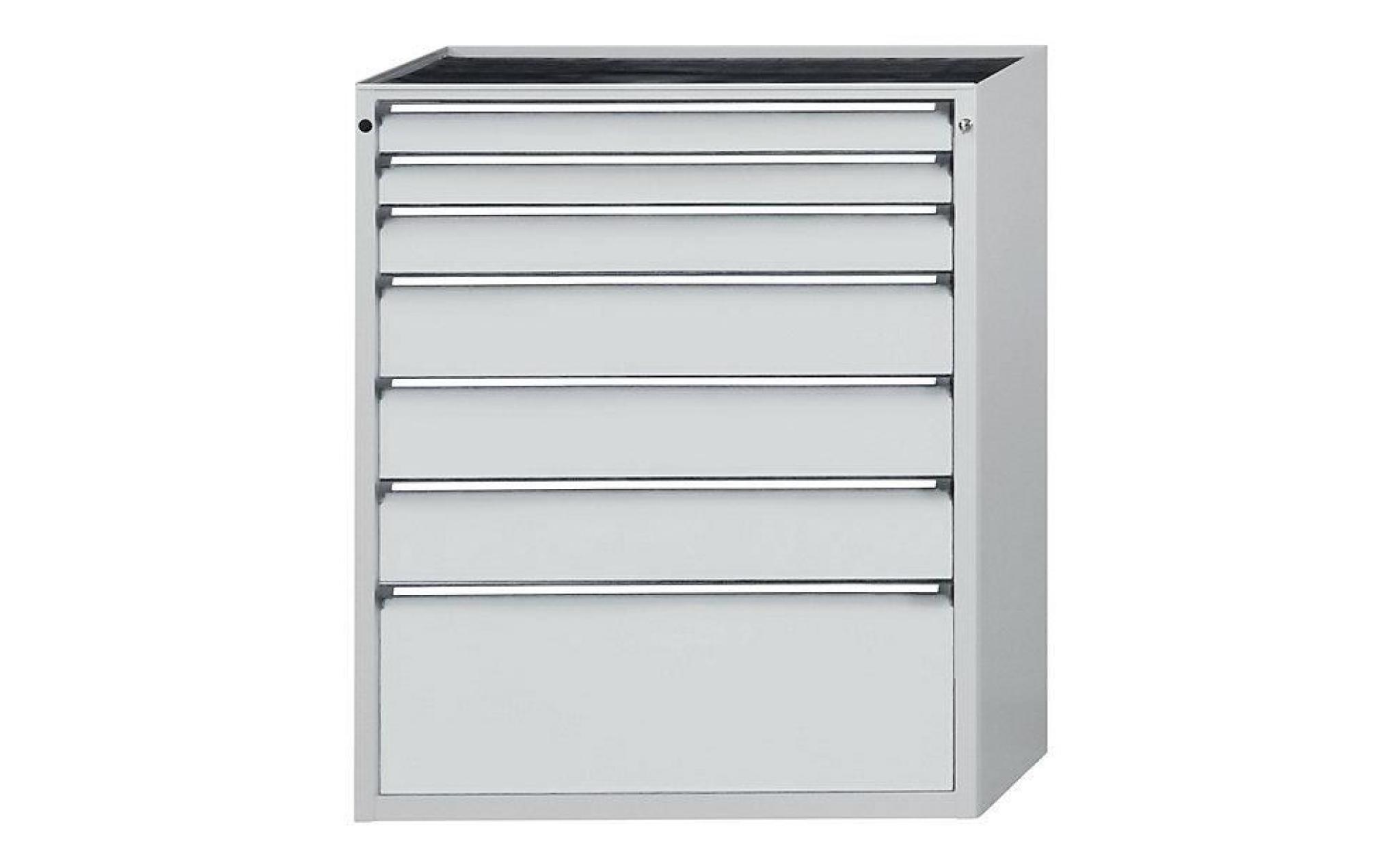 anke armoire à tiroirs, l x p 1060 x 675 mm 6 tiroirs, hauteur 980 mm, façade gris clair   pas cher
