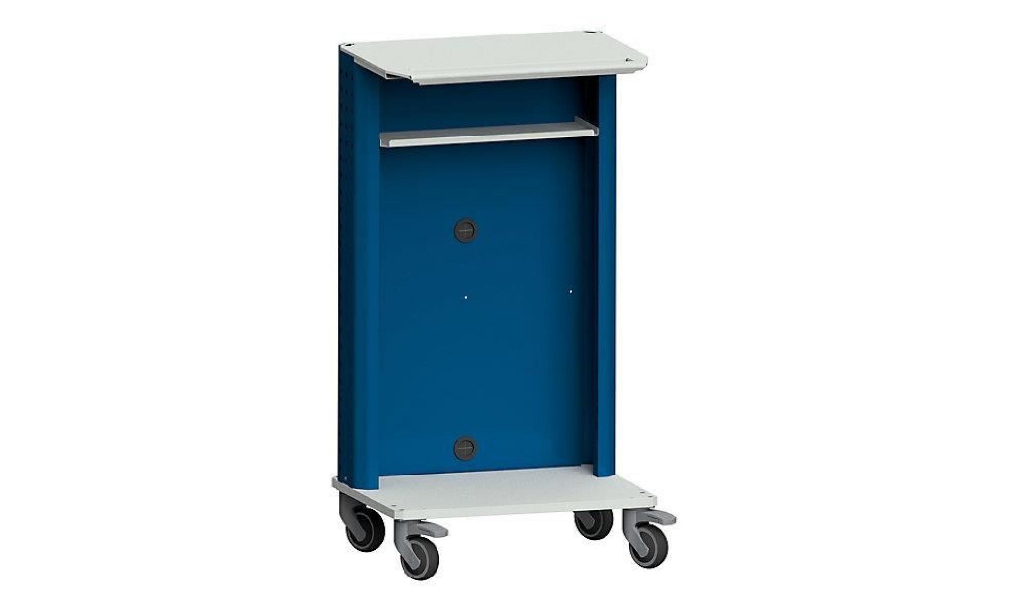 anke chariot pour ordinateurs portables et appareils, modèle de base gris / bleu  