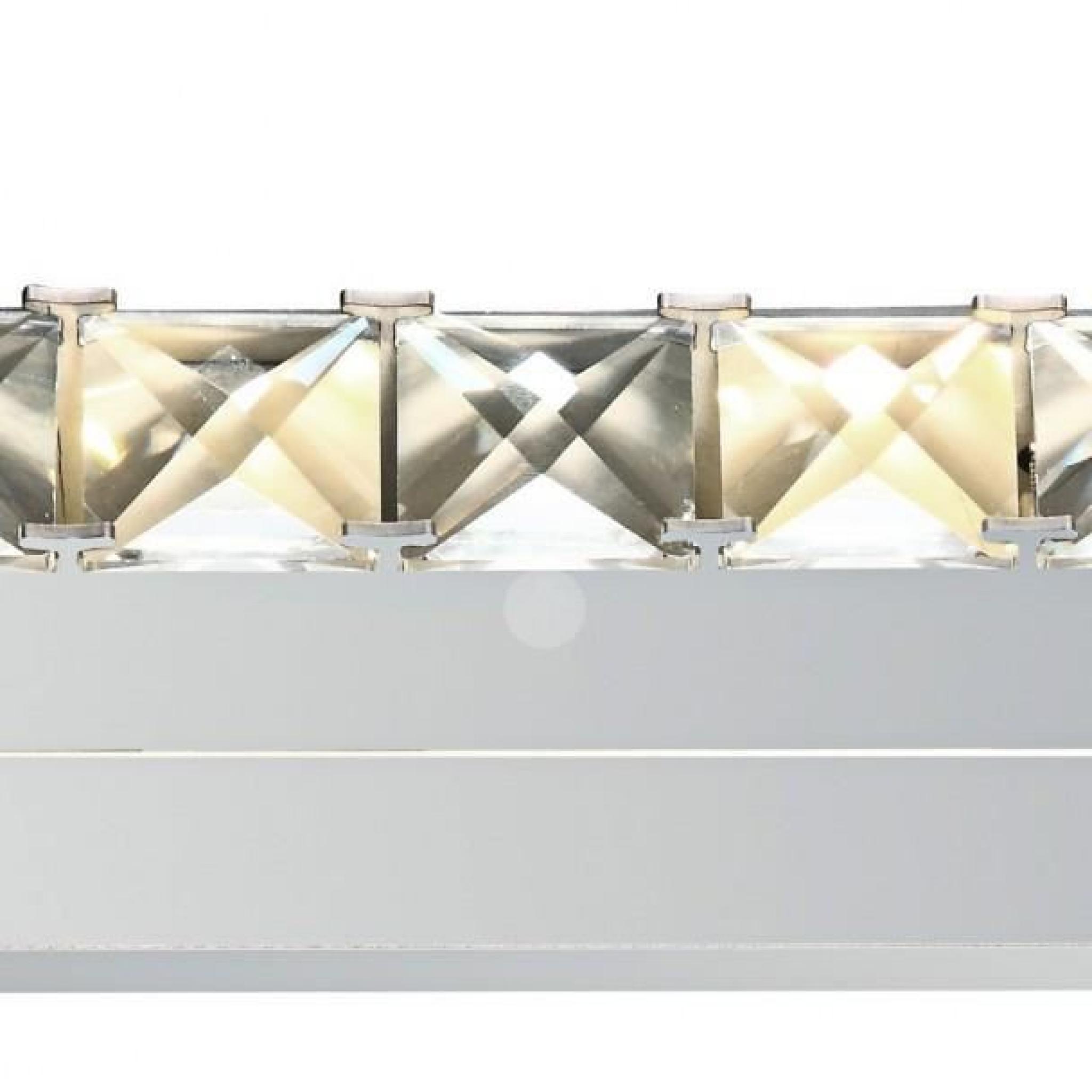 Applique cristal LED barre horizontale design - Kirn pas cher