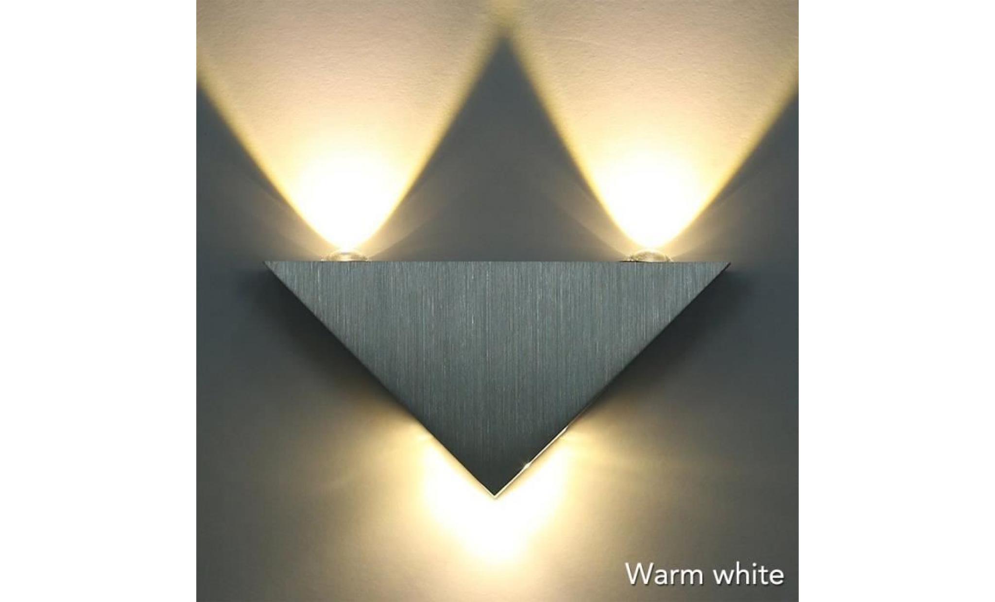 applique de triangle, applique murale led blanc chaud lampe hall couloir ktv, lumières décoratives led