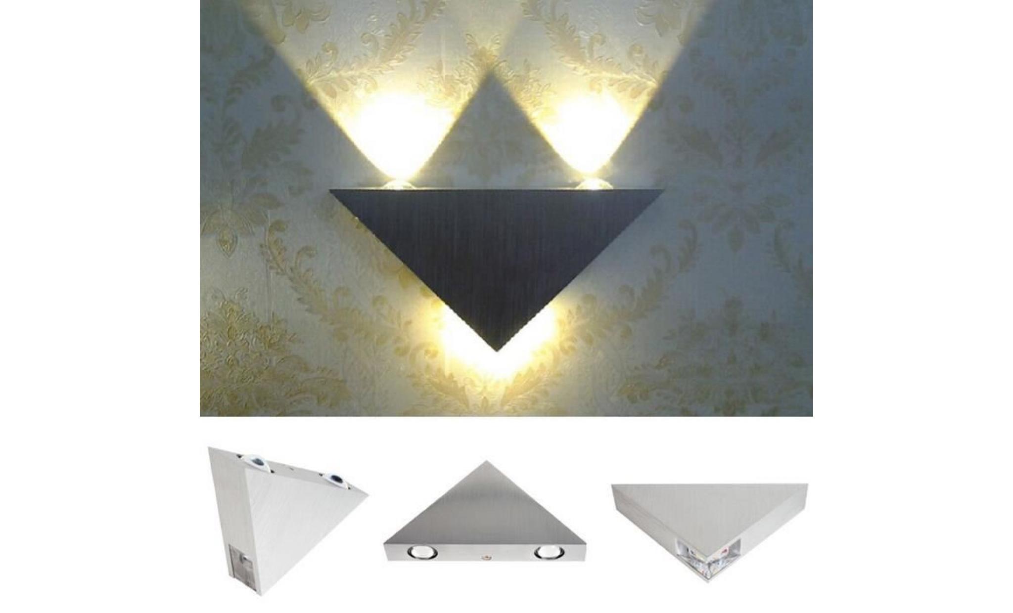 applique de triangle, applique murale led blanc chaud lampe hall couloir ktv, lumières décoratives led pas cher