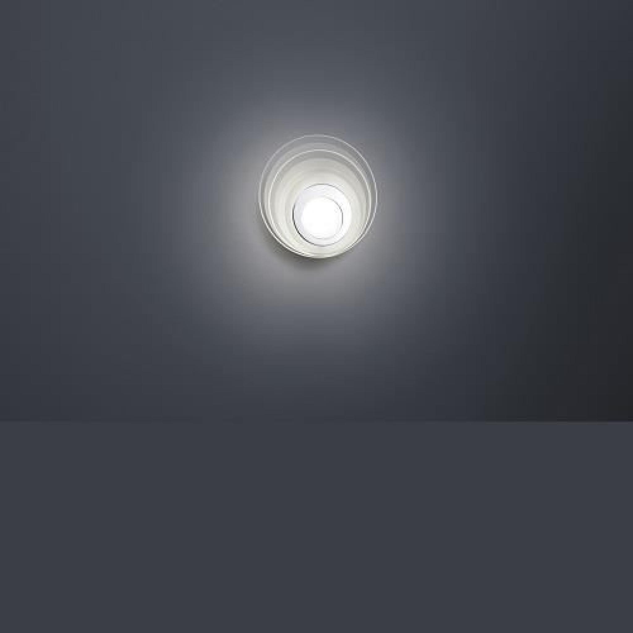Applique design Eclipse LED en chrome et verre