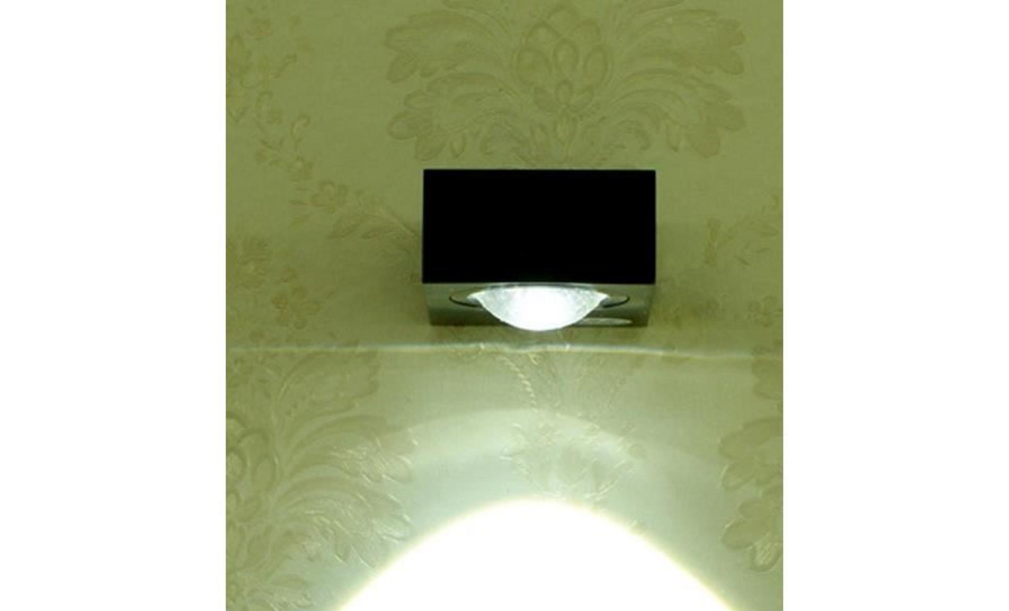 applique intérieur lampe de chevet led 1w design moderne lumière blanche chaude en aluminium