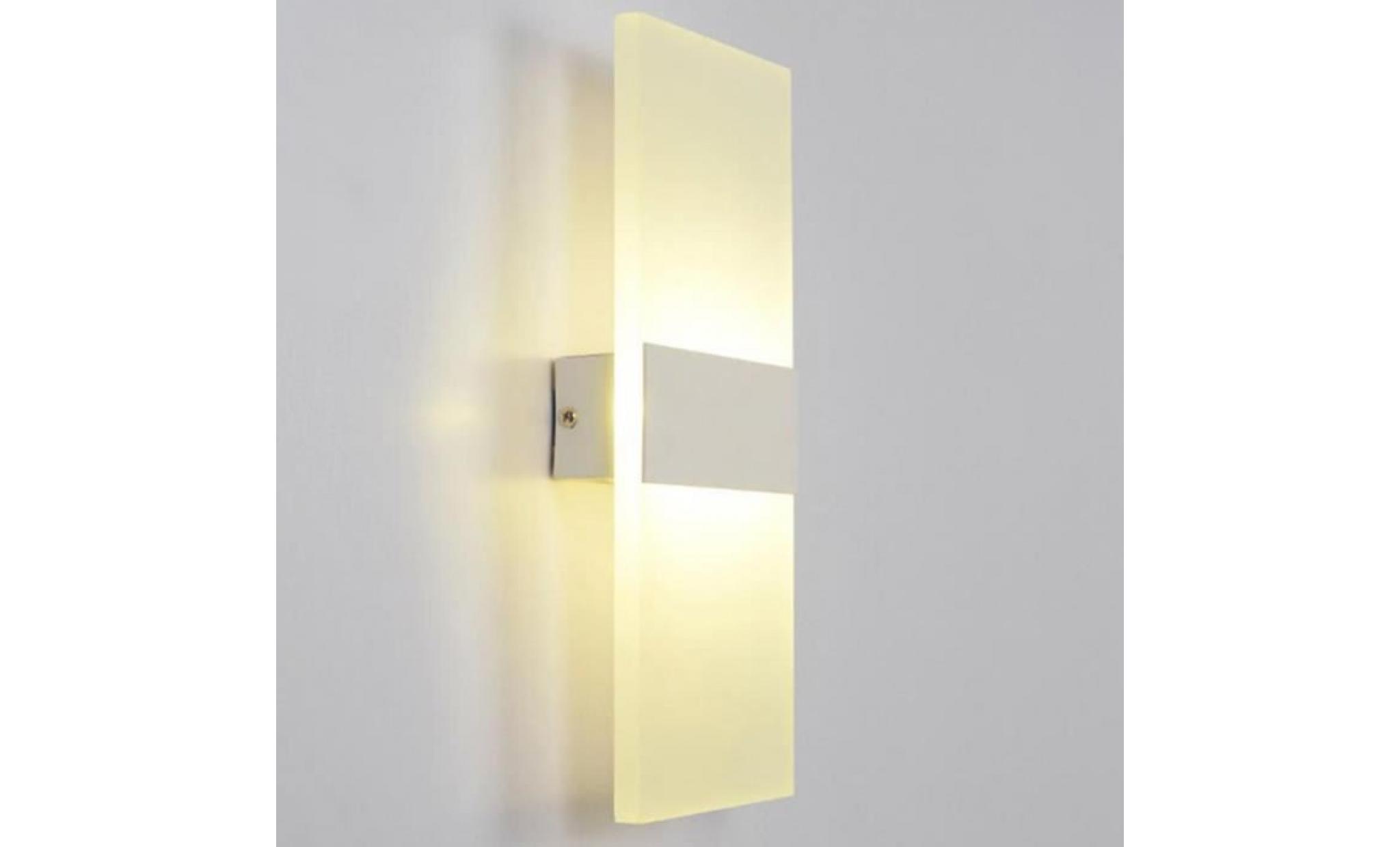 applique led lumière de mur de bouton poussoir pour le salon salle de bain chambre lumière luminaire veilleuse pas cher