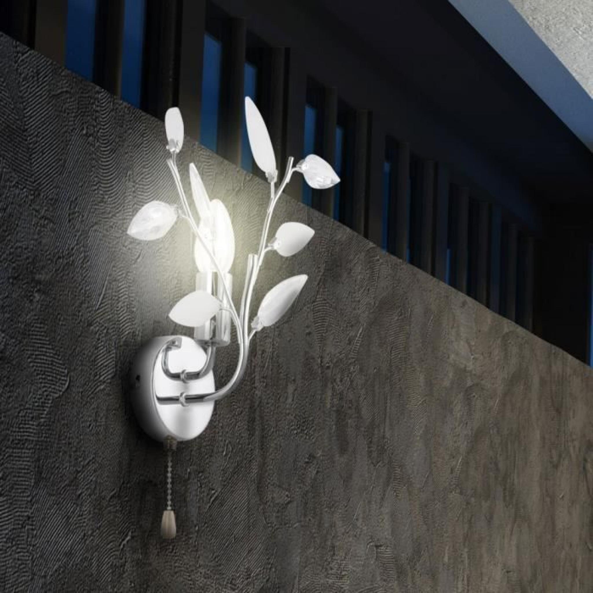 Applique luminaire mural lampe de lecture éclairage couloir chrome Globo VIDA 63160-1W pas cher