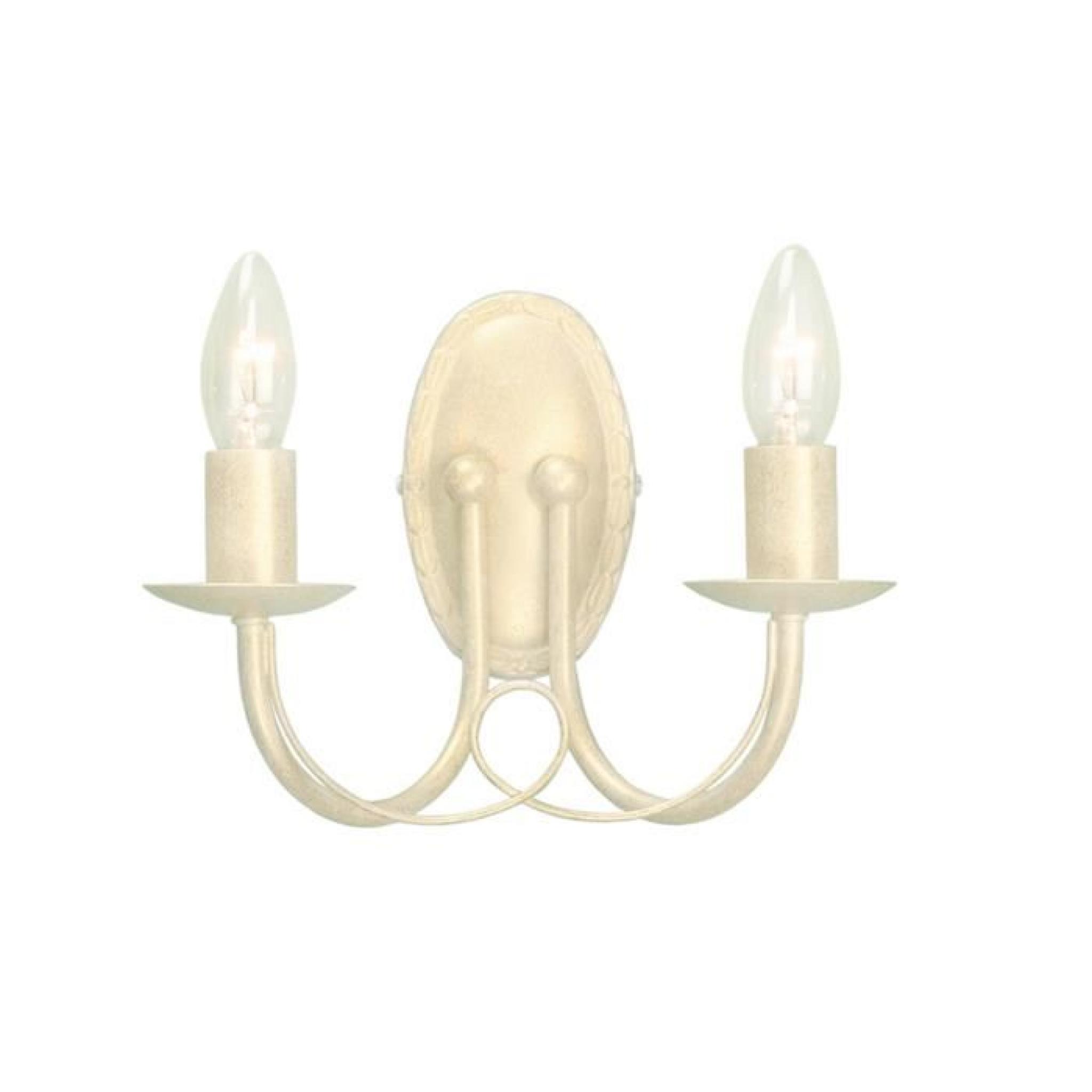 Applique Minster ivoire doré 2 ampoules