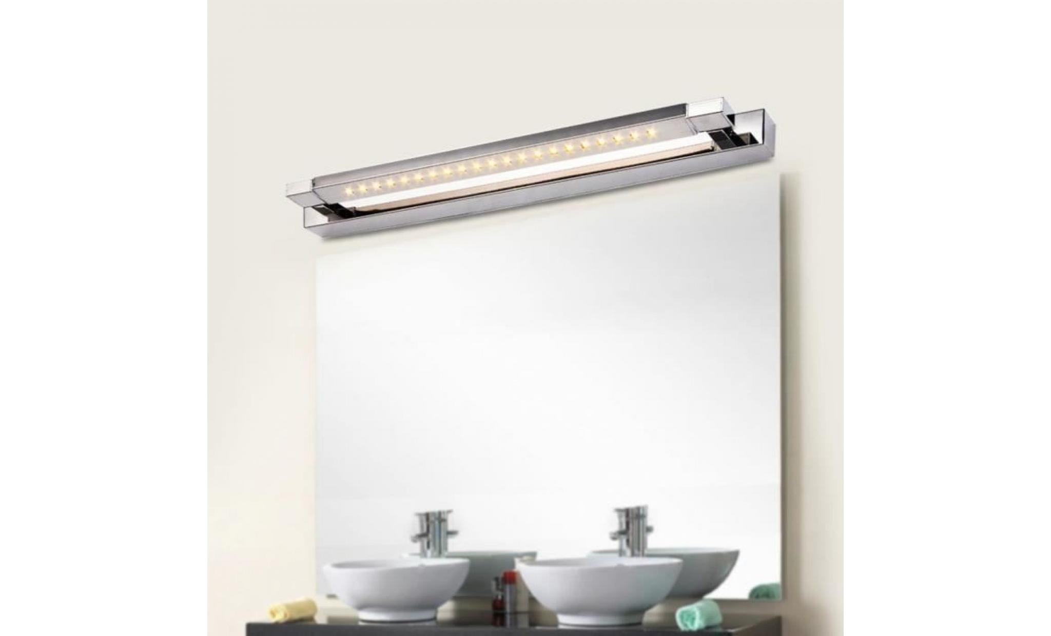 applique miroir led rotatif /eclairage pour salle de bains   7w x 30   blanc froid