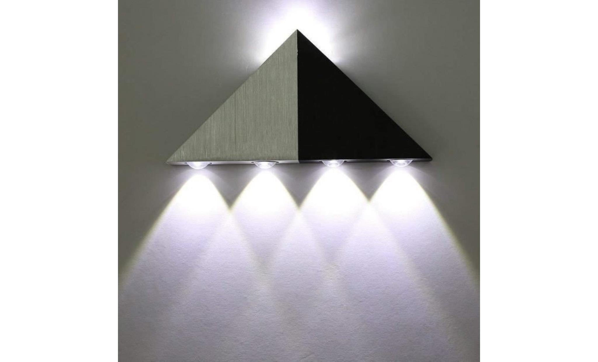 applique murale 5w led triangle décoratif moderne aluminium pour couloir salon