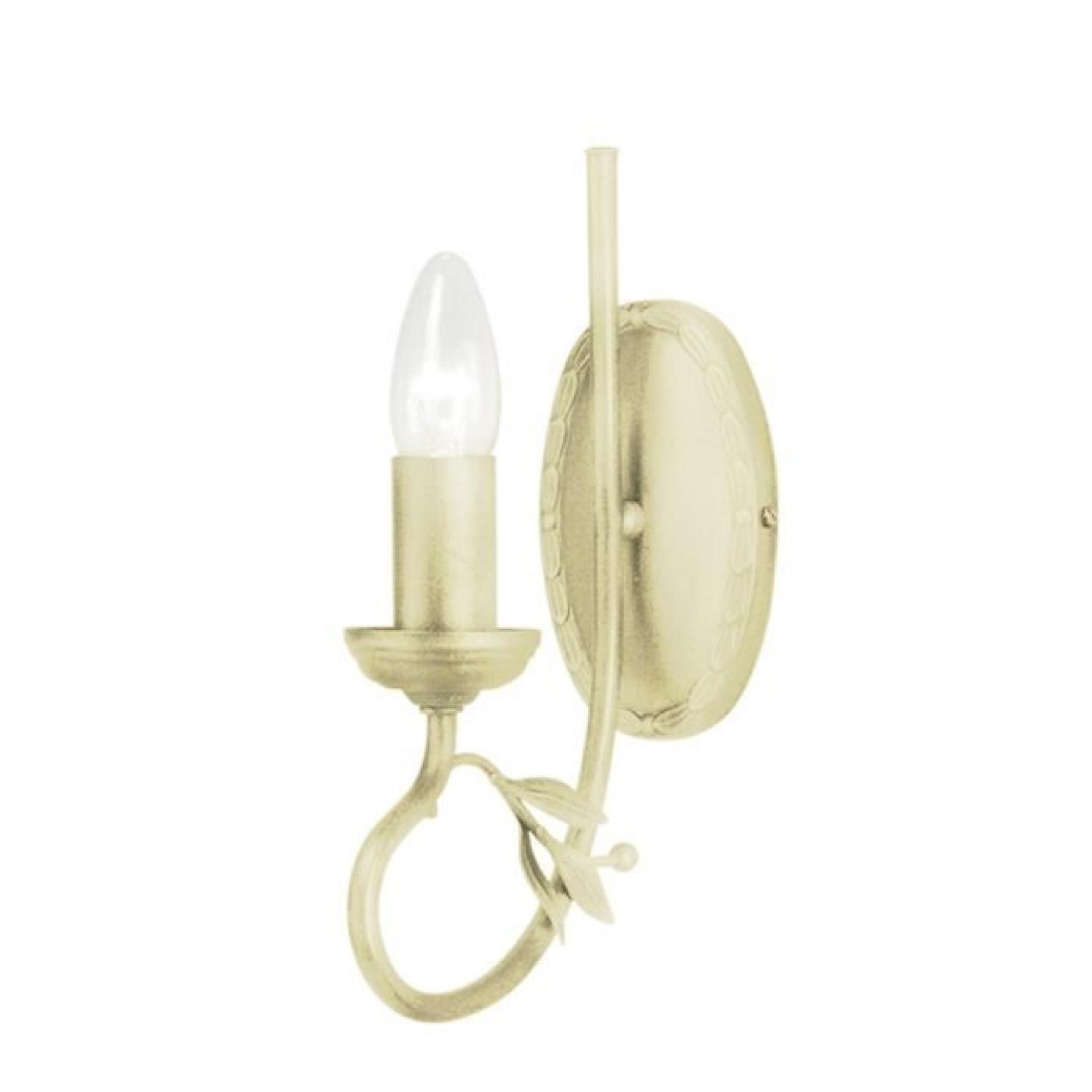 Applique Olivia ivoire/or 1 ampoule