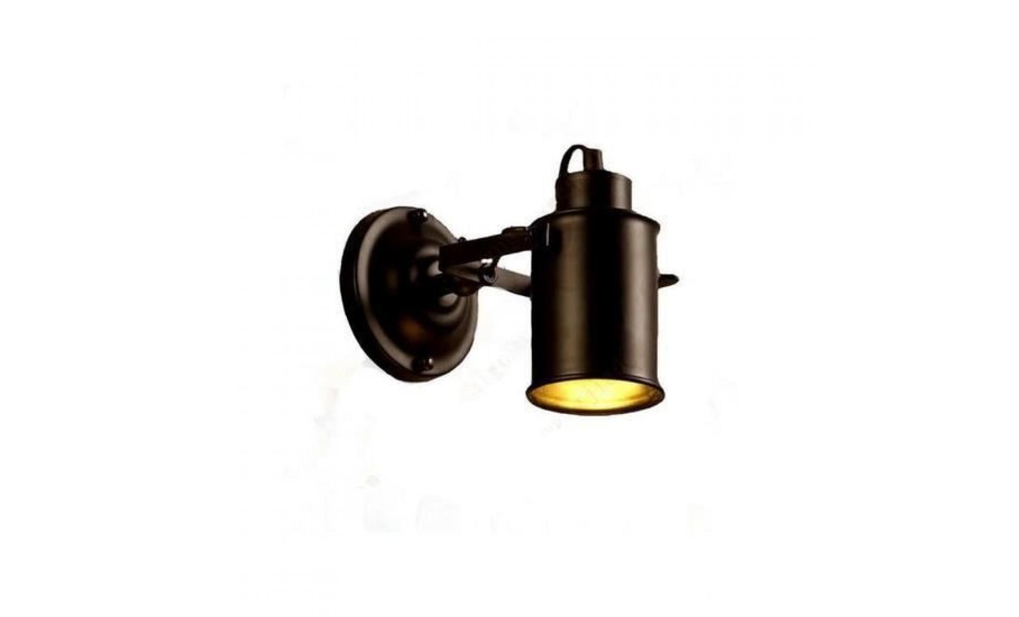 applique rétro lampe murale led industriel mur de feu lampe tête de lit ajustable pour couloir/chambre/restaurant+cadeau porte clés pas cher