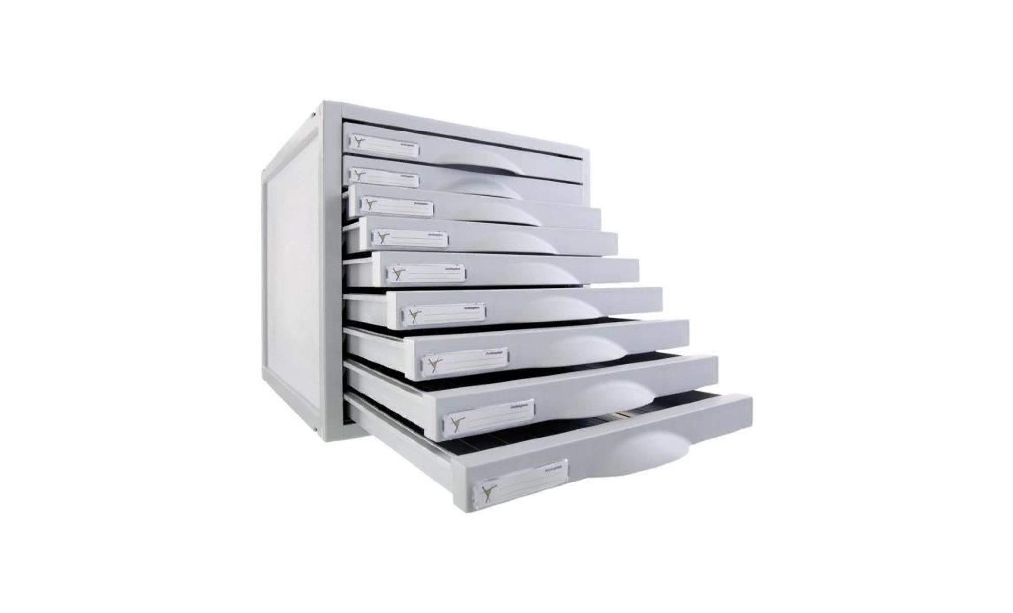 archivo 2000 archisystem bloc de classement à tiroirs 5 tiroirs gris