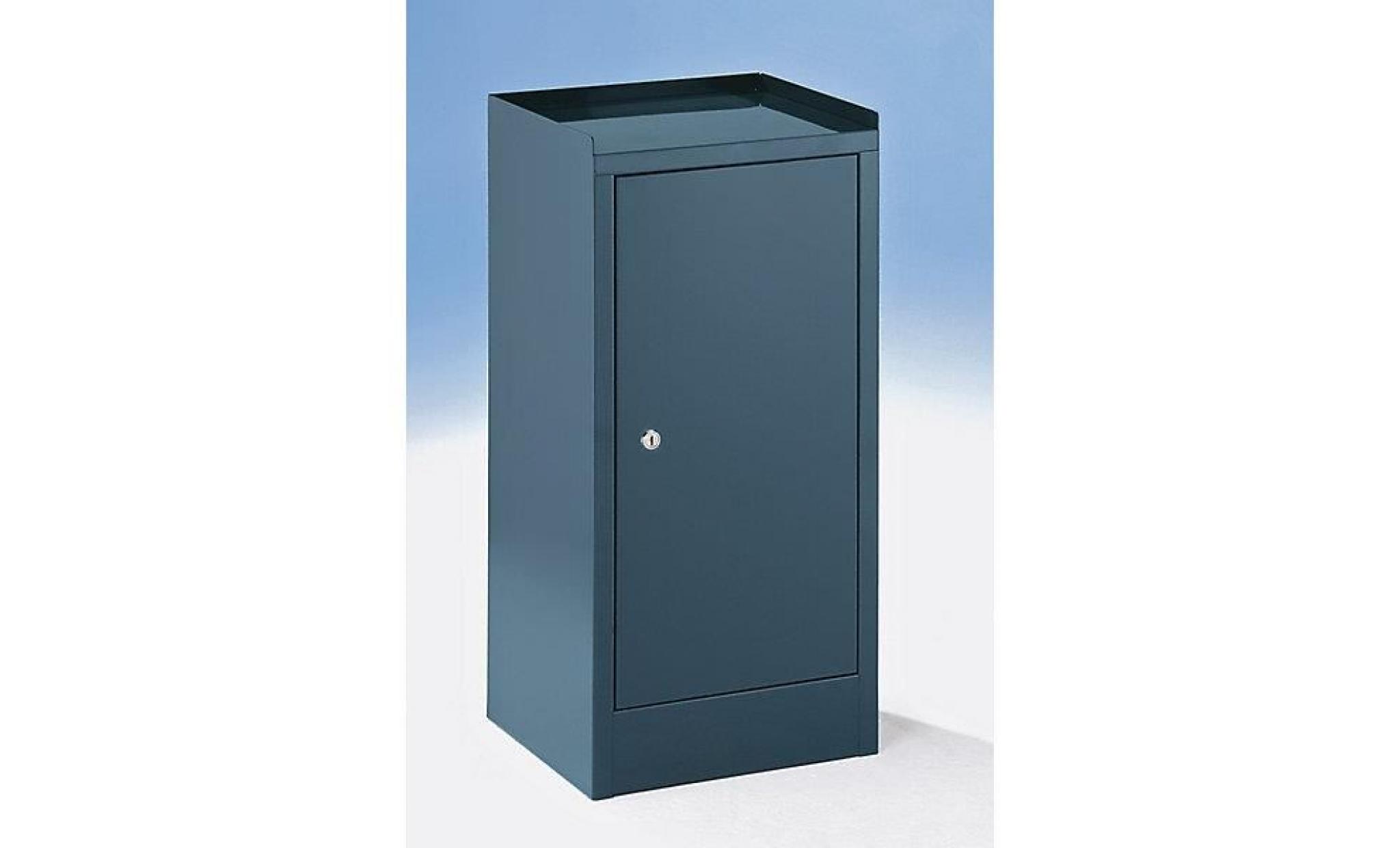 armoire à outils   1 tiroir, 2 tablettes, h x l x p 750 x 350 x 350 mm gris bleu ral 7031   armoire armoire à outils armoires