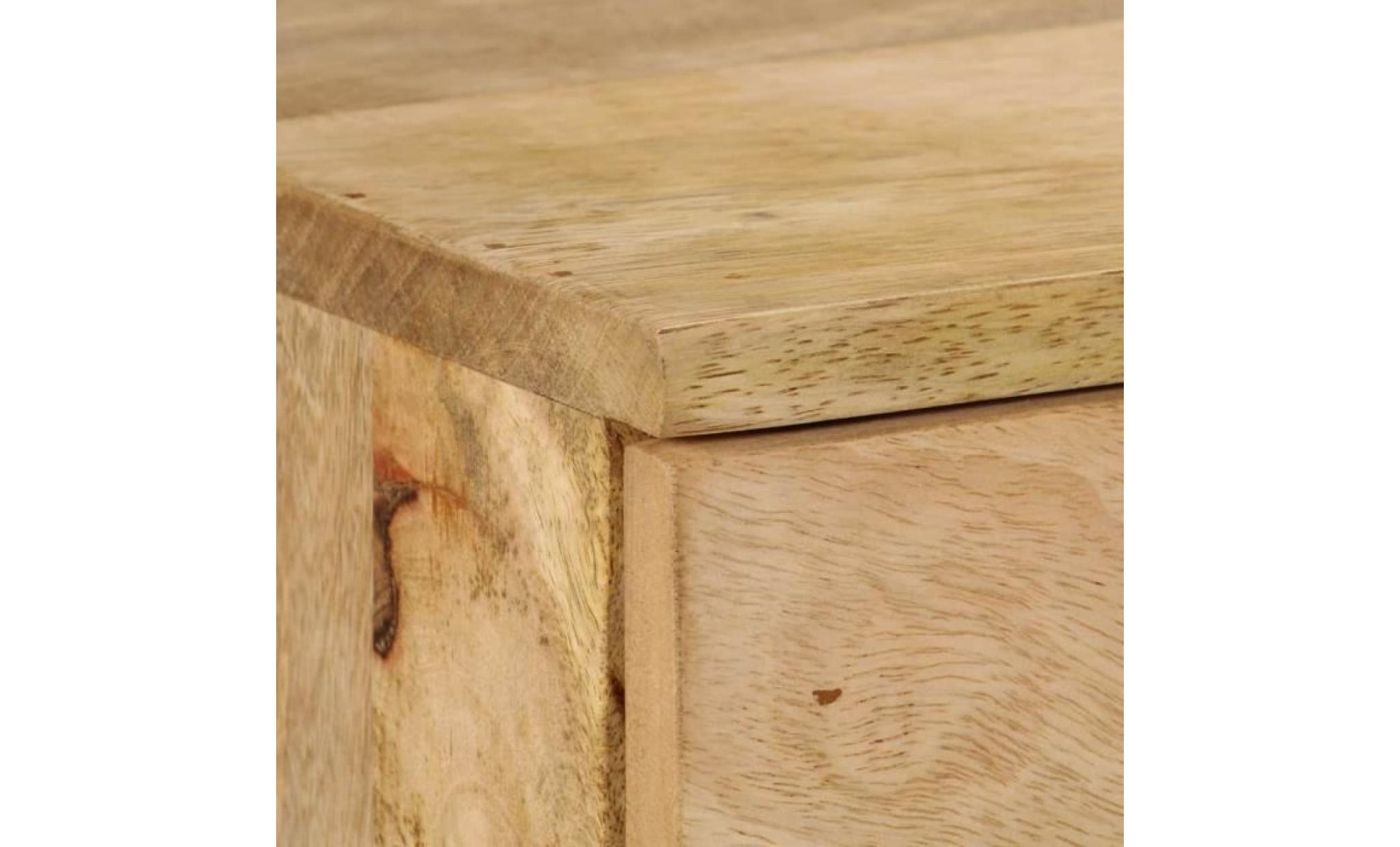 armoire à tiroirs bois de manguier massif 140 x 45 x 80 cm pas cher