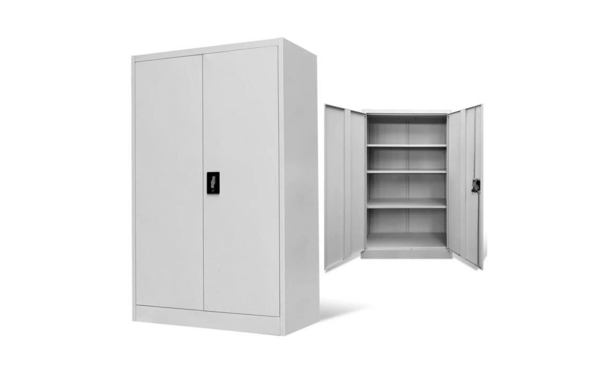 armoire de bureau acier gris armoire chambre