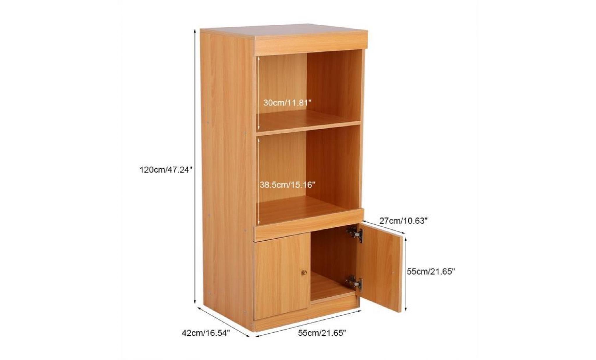 armoire de bureau de rangement moderne en bois pas cher