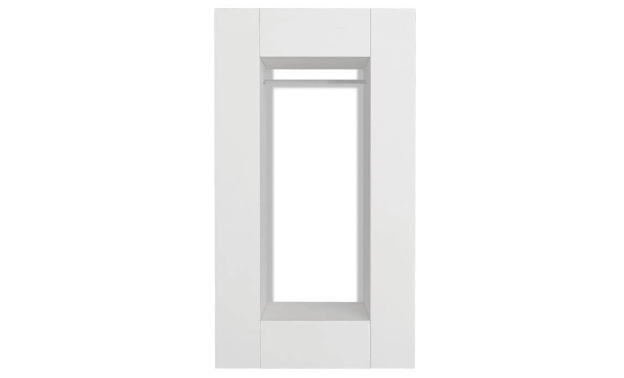 armoire de chambre garde robe meuble de rangement 106 x 36,5 x 192 cm blanc pas cher