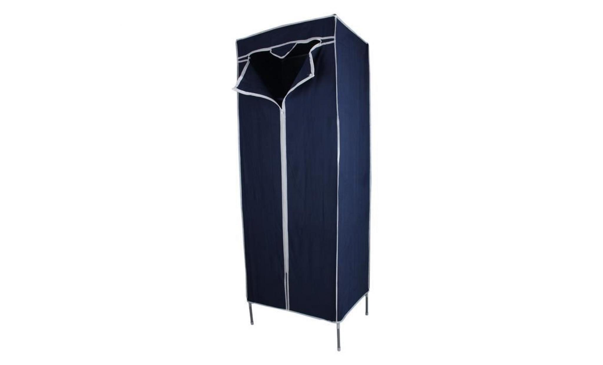 armoire diy stockage de vêtements(bleu)   yua pas cher