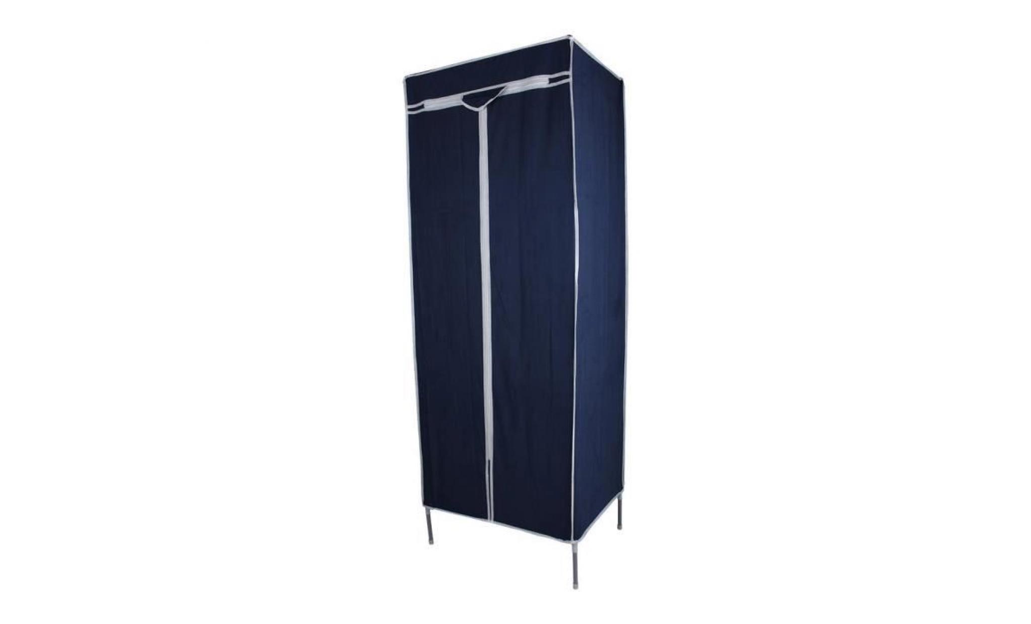 armoire diy stockage de vêtements(bleu)   yua pas cher