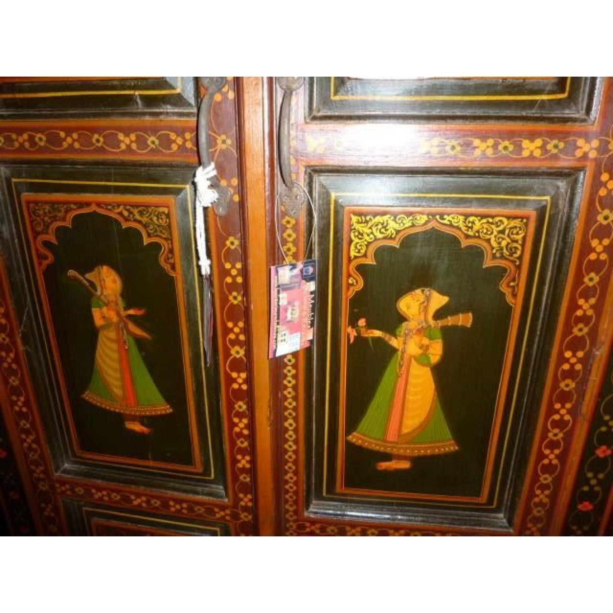 armoire Radha et Krishnai noire pas cher