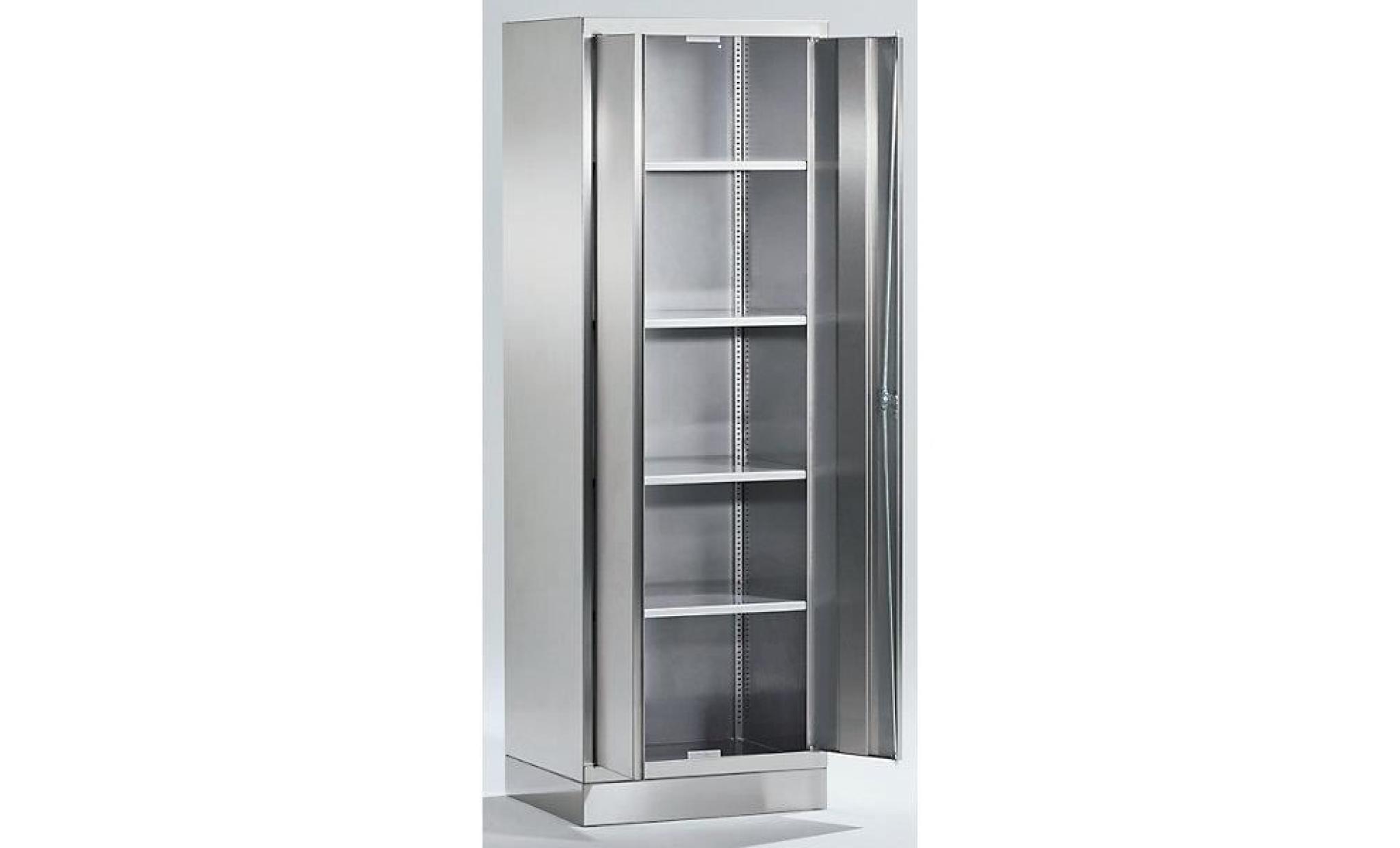 armoire universelle en inox   armoire pour dossiers/de stockage h x l x p 1800 x 600 x 500 mm   armoire armoire de vestiaire armoire