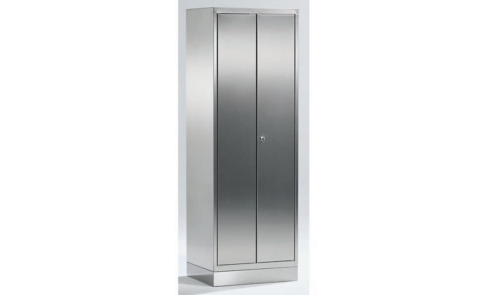 armoire universelle en inox   armoire pour dossiers/de stockage h x l x p 1800 x 600 x 500 mm   armoire armoire de vestiaire armoire pas cher