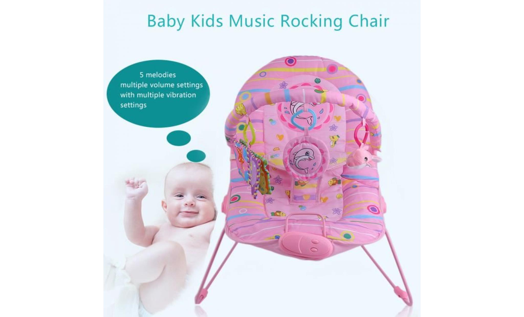 baby rocker videur inclinable chaise musique apaisante viberation jouets