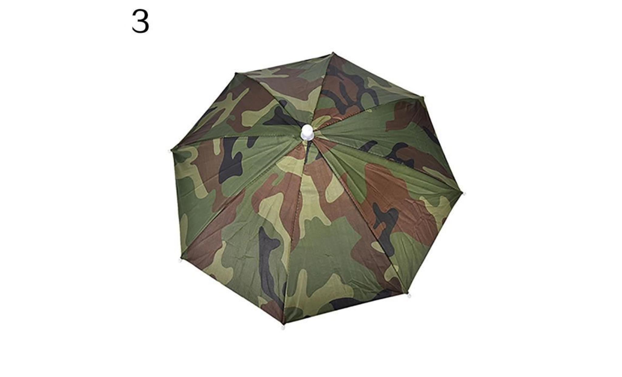 bandeau réglable soleil pluie parapluie de pêche pliable sport de plein air chapeau chapeau vert armée