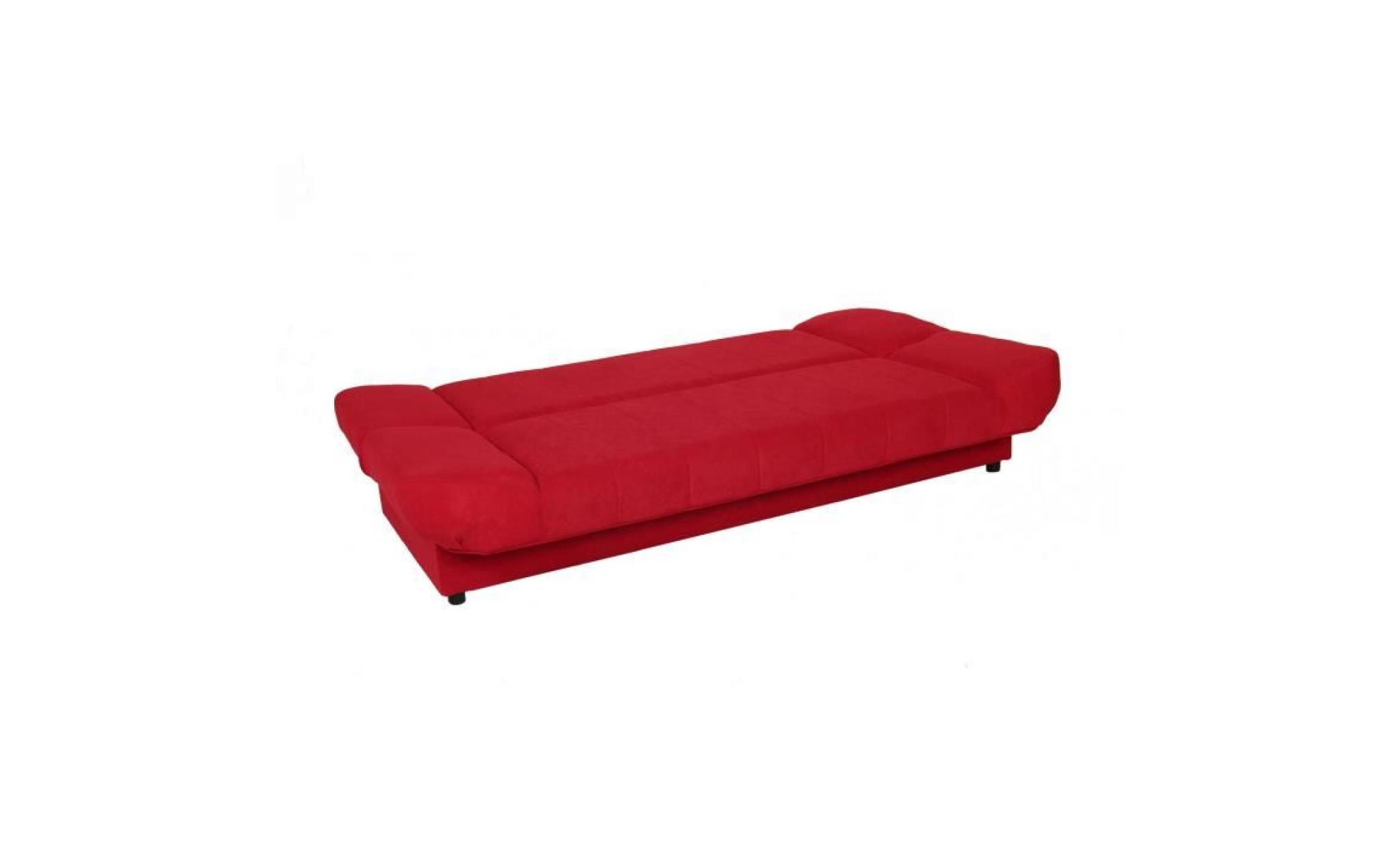 banquette clic clac convertible rouge maddy pas cher