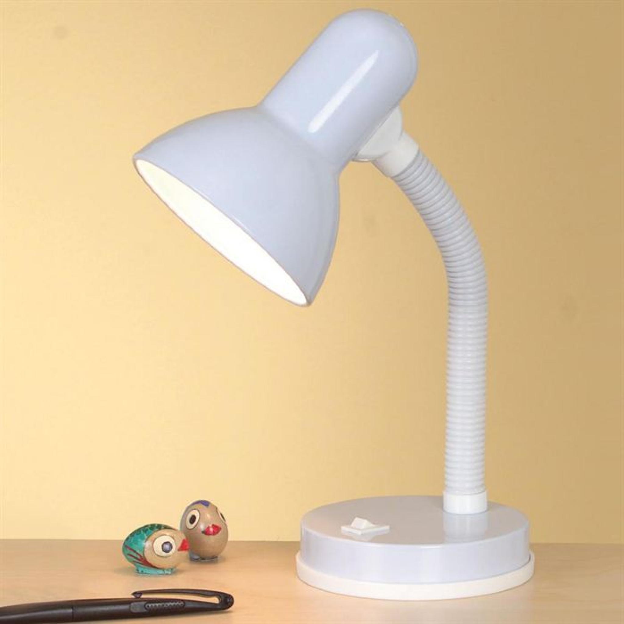 Lampe de bureau BASIC - Lampe Blanc pas cher