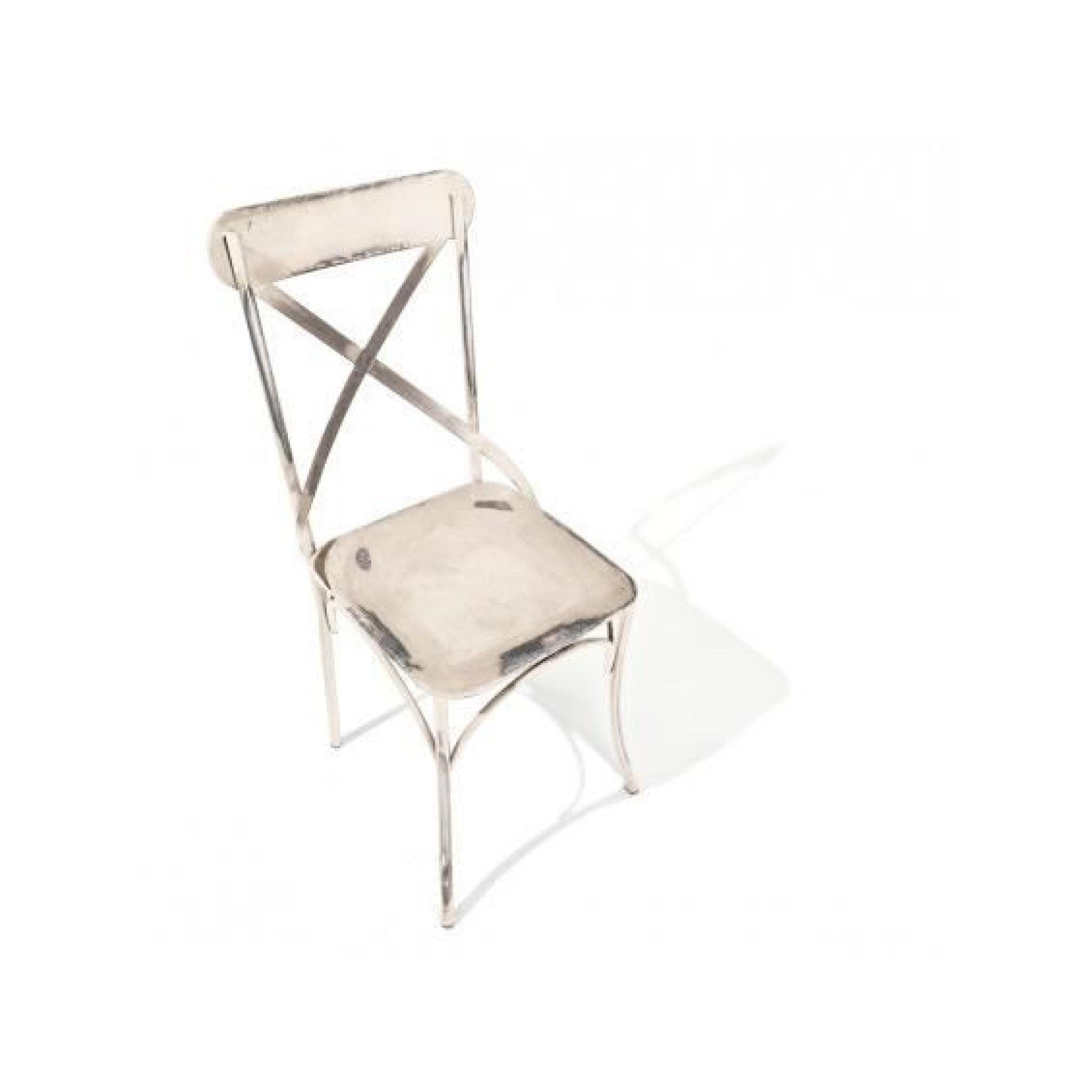 Bistrot Blanc - Lot 2 chaises bistrot pas cher