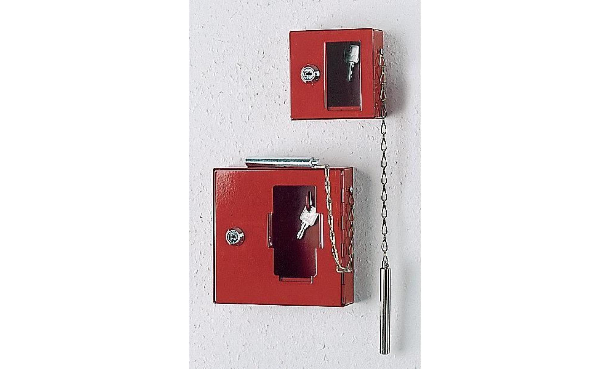 boîte à clés de secours avec vitre   avec petit marteau pour briser la vitre   h x l x p 150 x 120 x 32 mm, lot de 3   armoire à pas cher