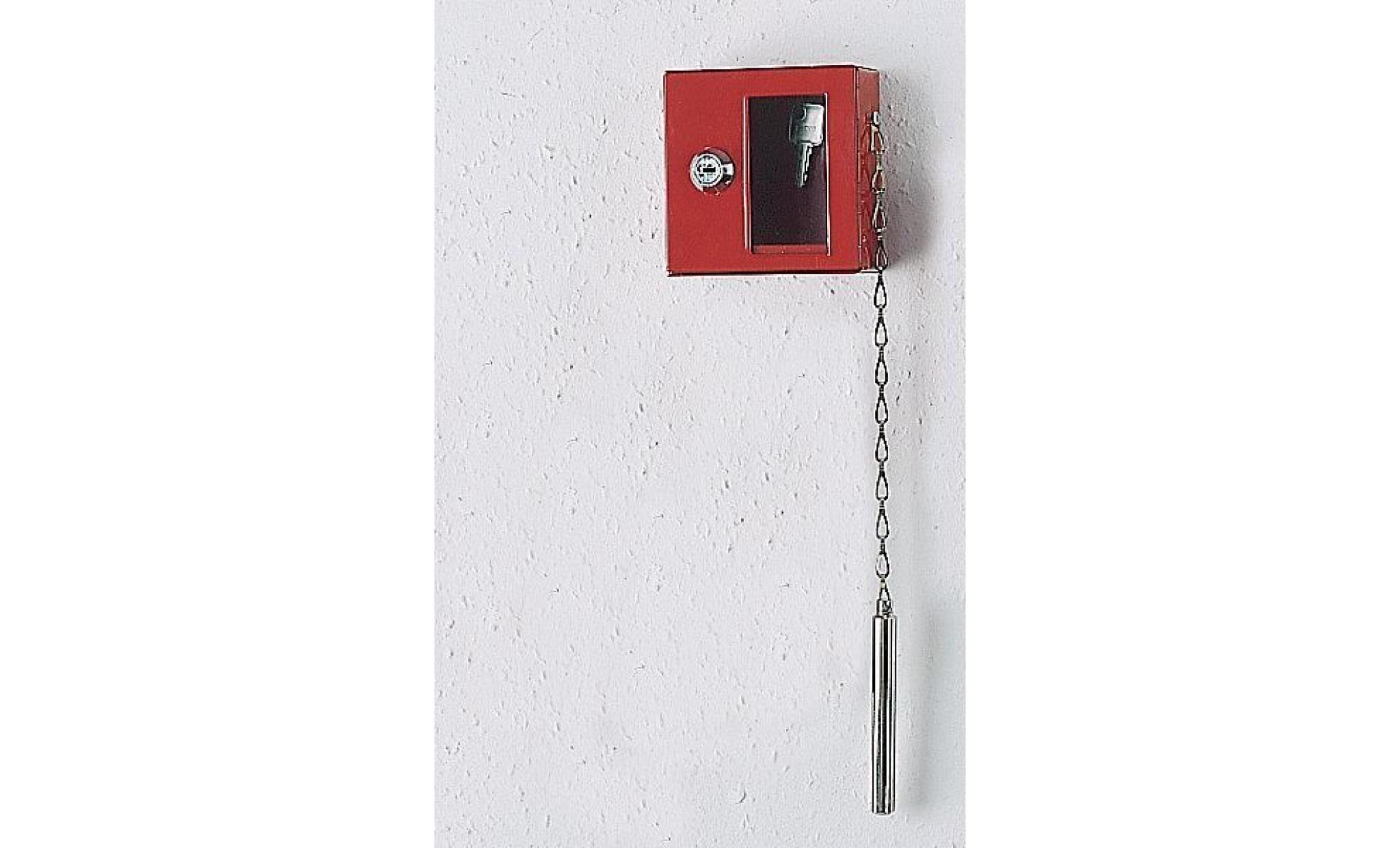 boîte à clés de secours avec vitre   avec petit marteau pour briser la vitre   h x l x p 150 x 120 x 32 mm, lot de 3   armoire à pas cher