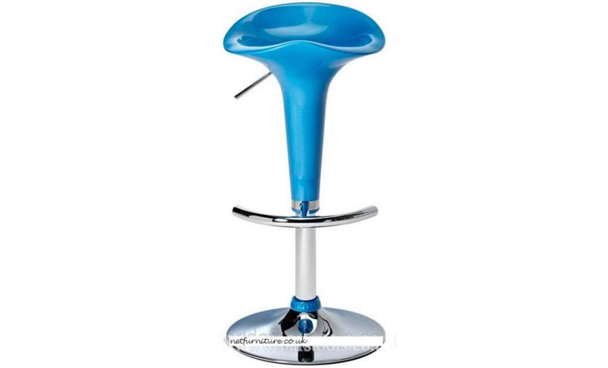 bol moderne tabouret de bar réglable en hauteur   light blue