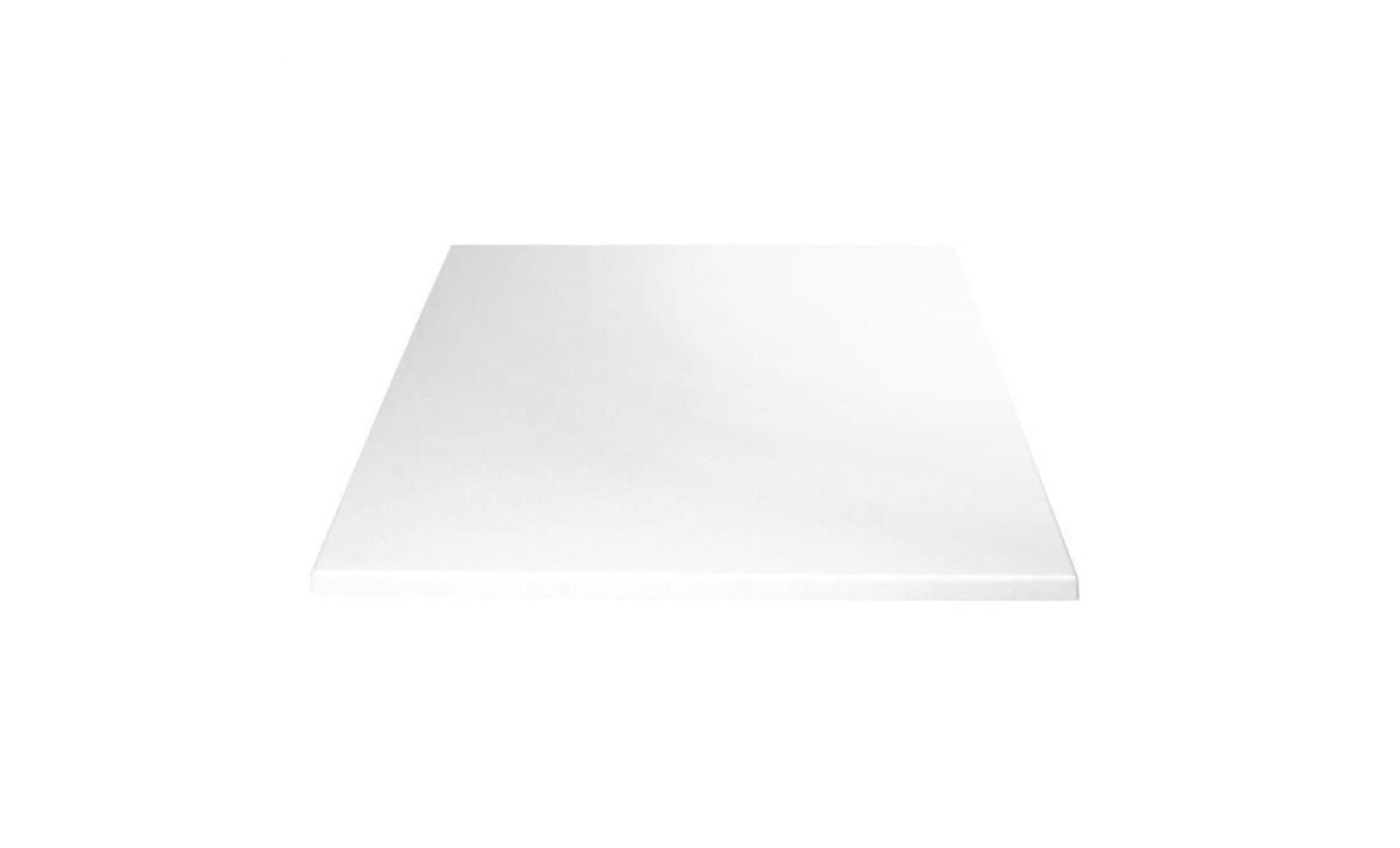 bolero table carrée top blanc 700mm