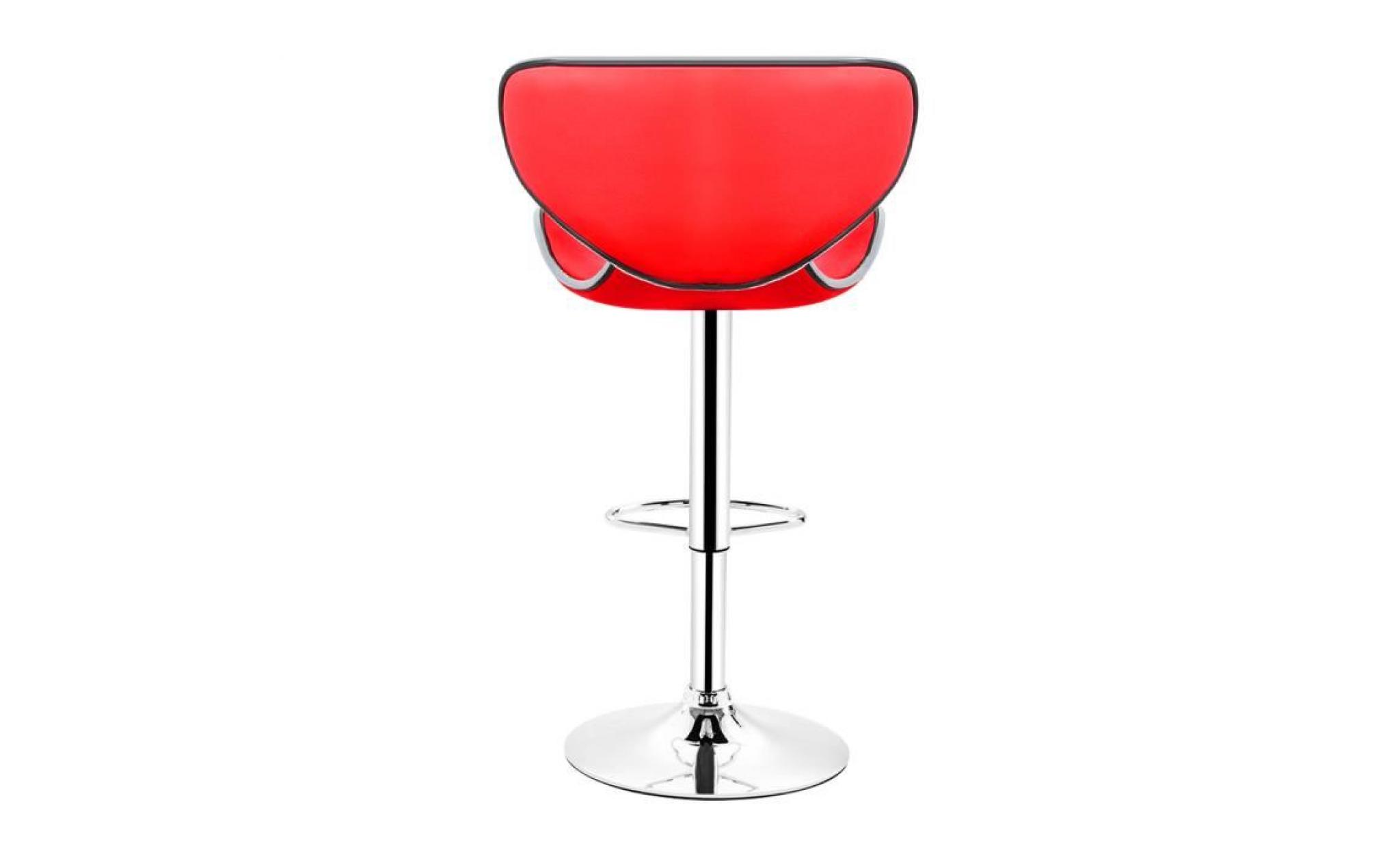 @ bonachat chaise de bar pu   rouge tabouret de bar   2pcs