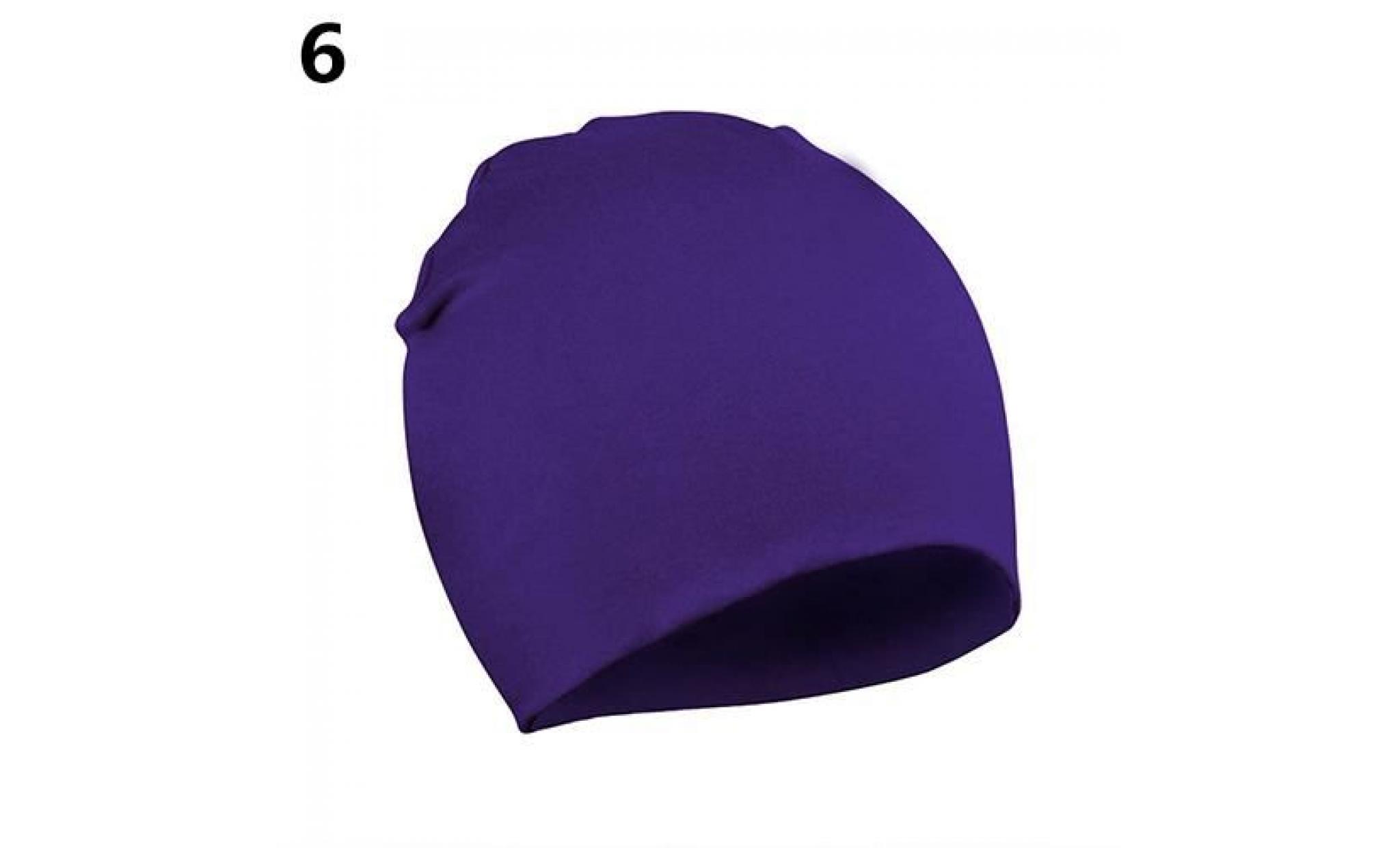 bonnet unisexe bébé infantile bonnet coton doux couches douces photo prop cap violet foncé