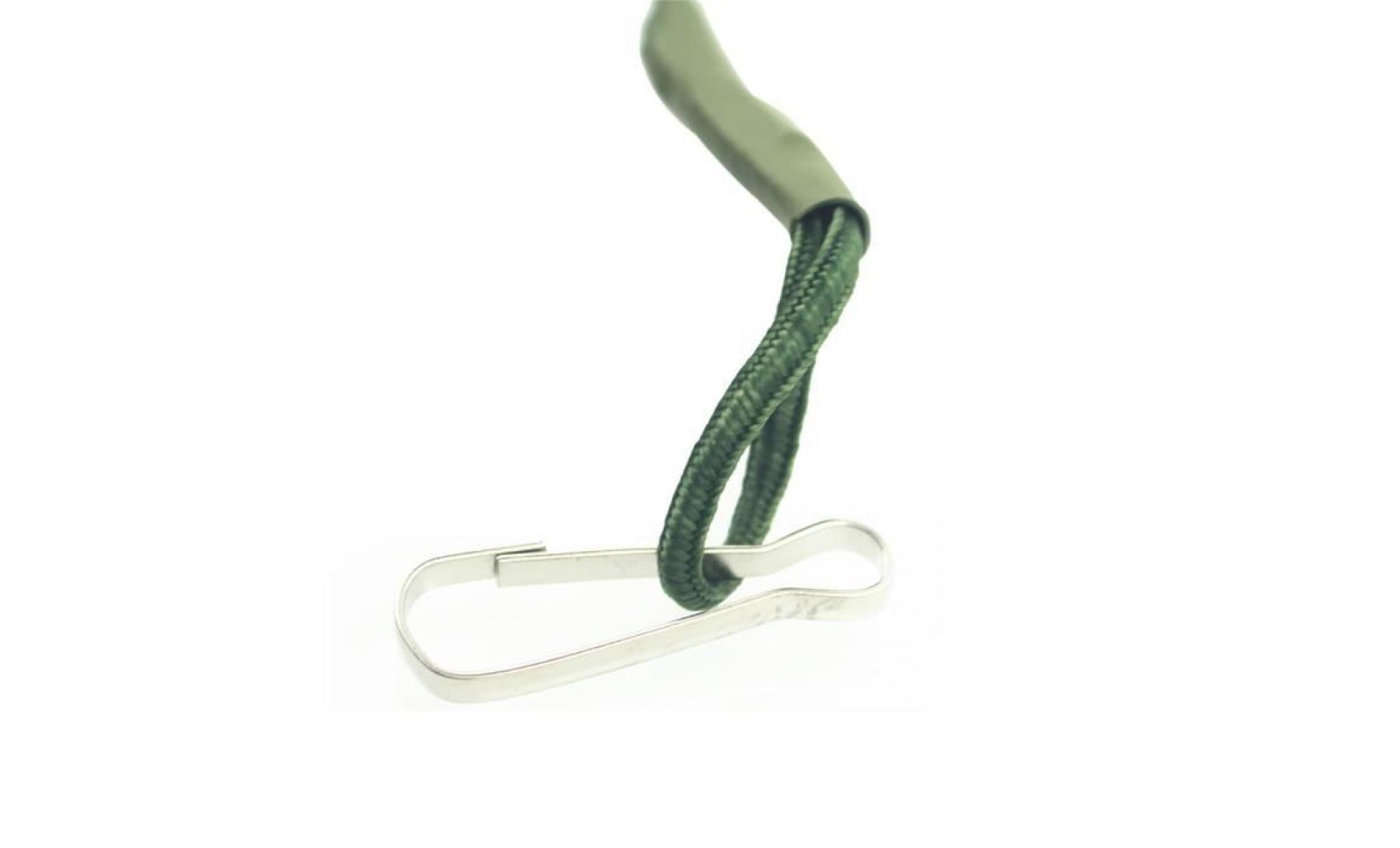 boucle accrochante de boucle escamotable de corde d'anti effraction d'équipement extérieur key ag@fse754  vert armée pas cher